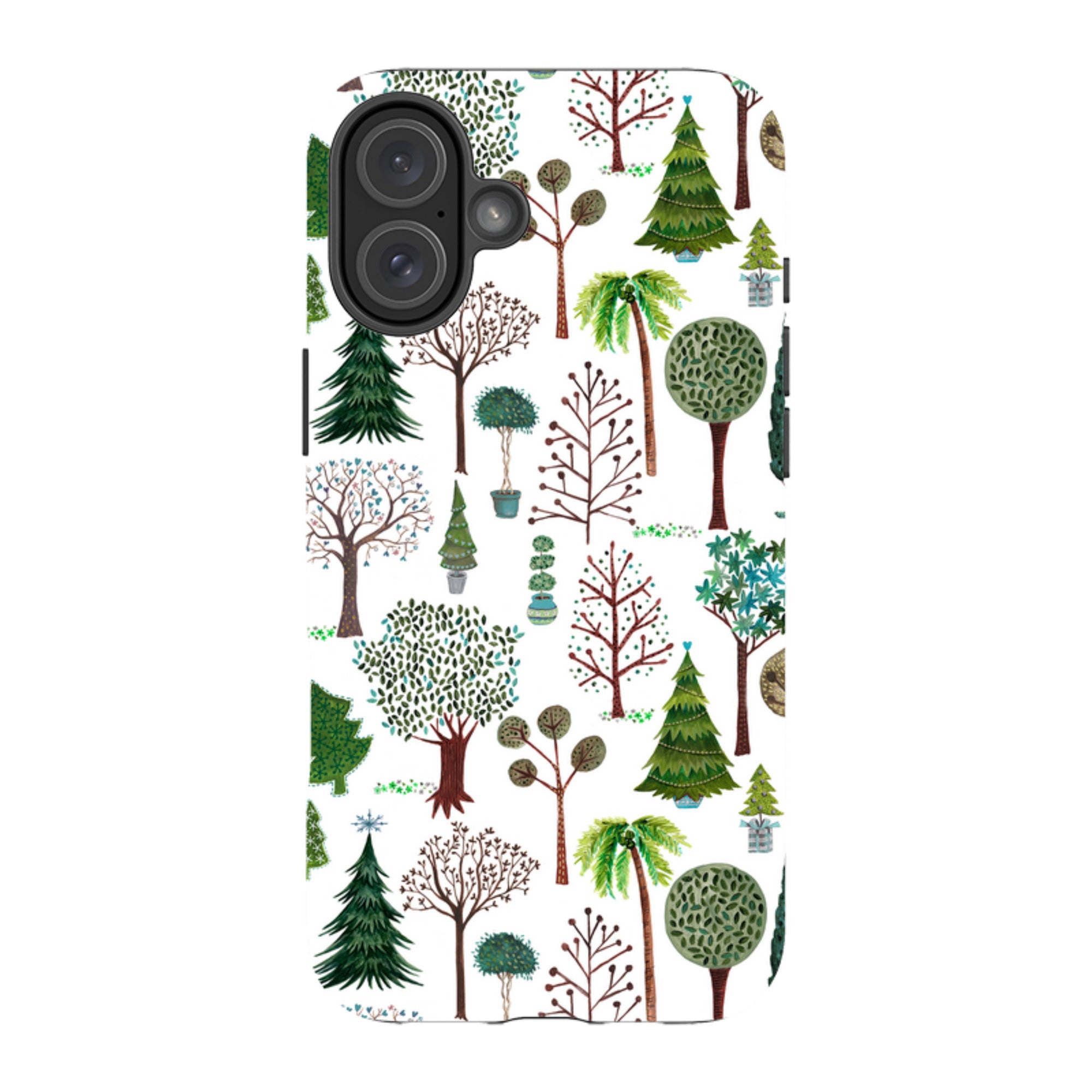 iPhone Tough Case - Xmas Trees By Caroline Bonne Muller