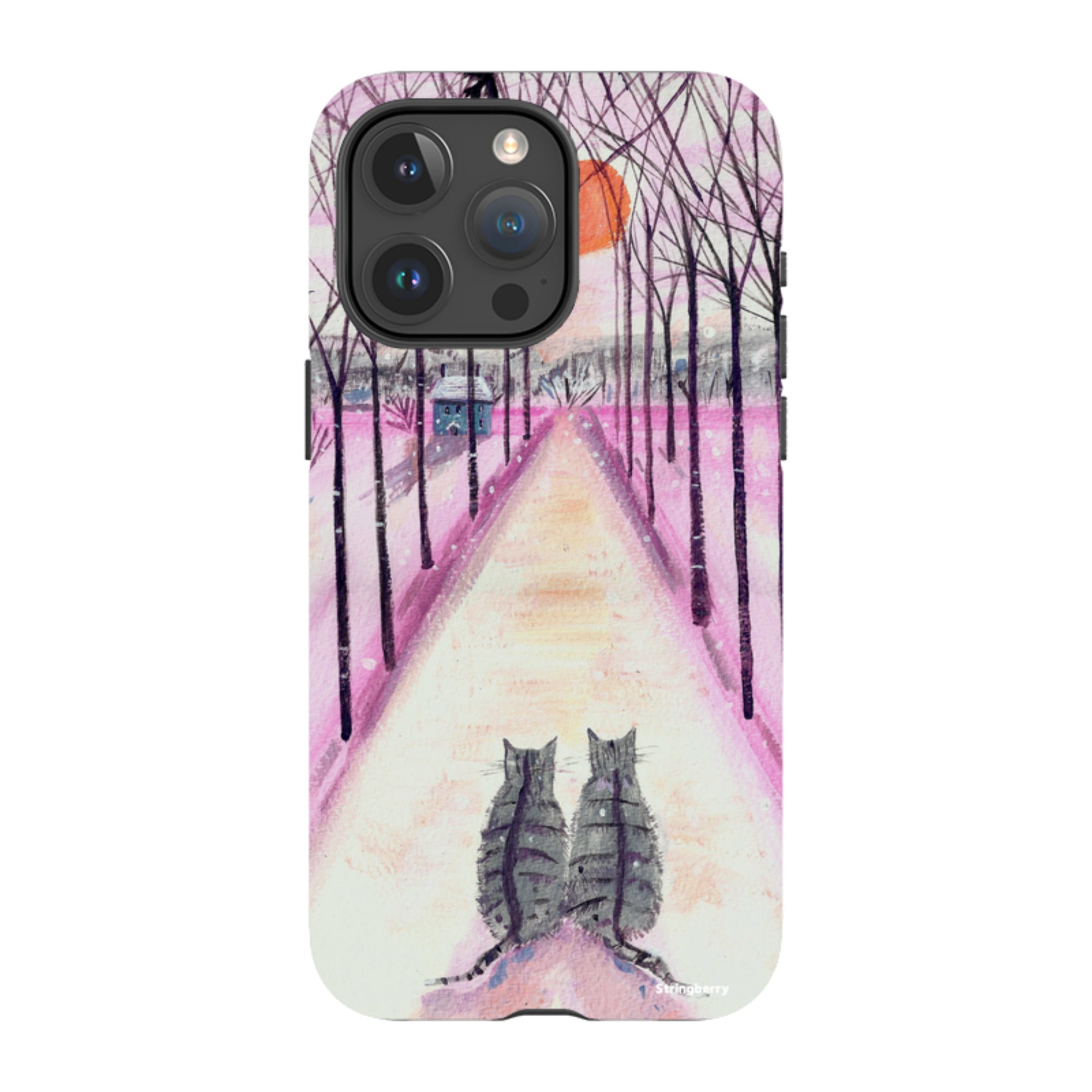 iPhone MagSafe Tough Case - Winter Cats By Mary Stubberfield