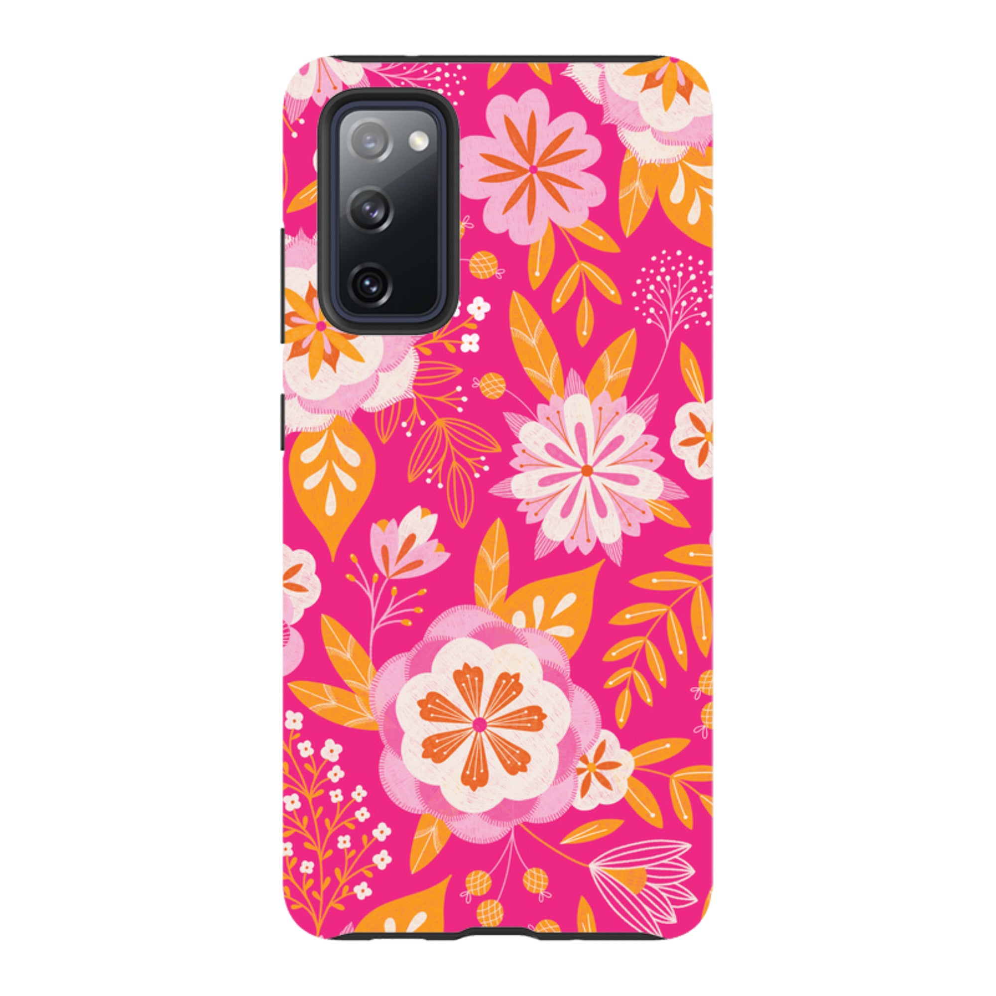 Samsung Tough Case - Big Bold Blooms Pink By Jenny Zemanek