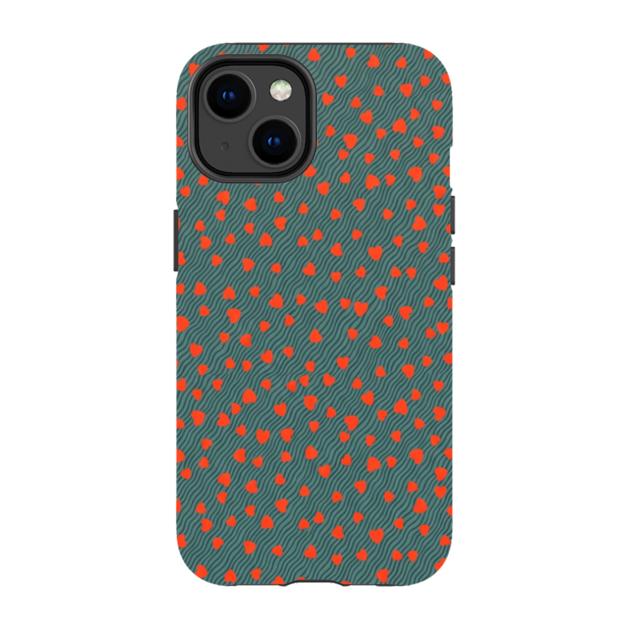 iPhone Tough Case - Red Hearts