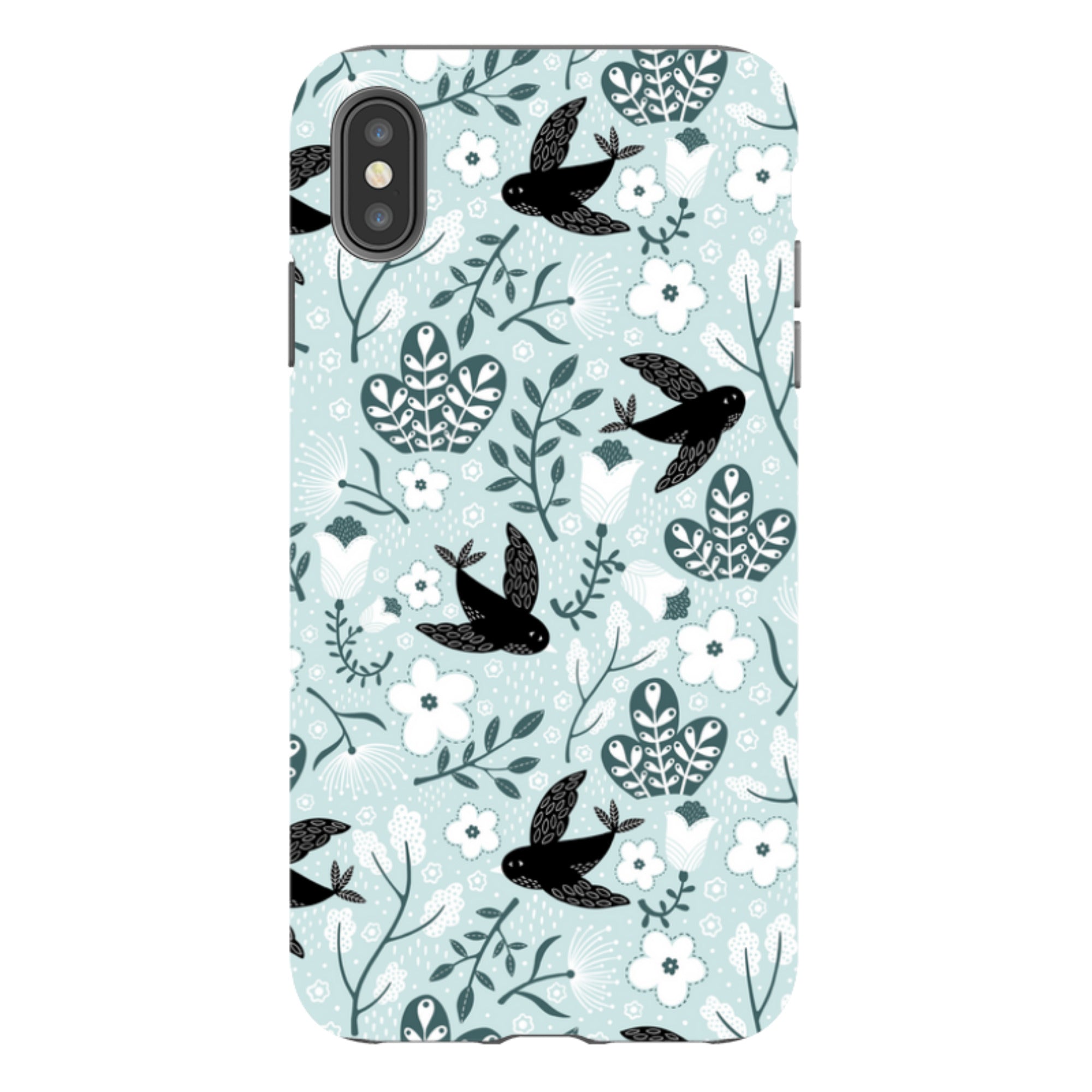 iPhone Tough Case - Black Birds By Suzy Taylor