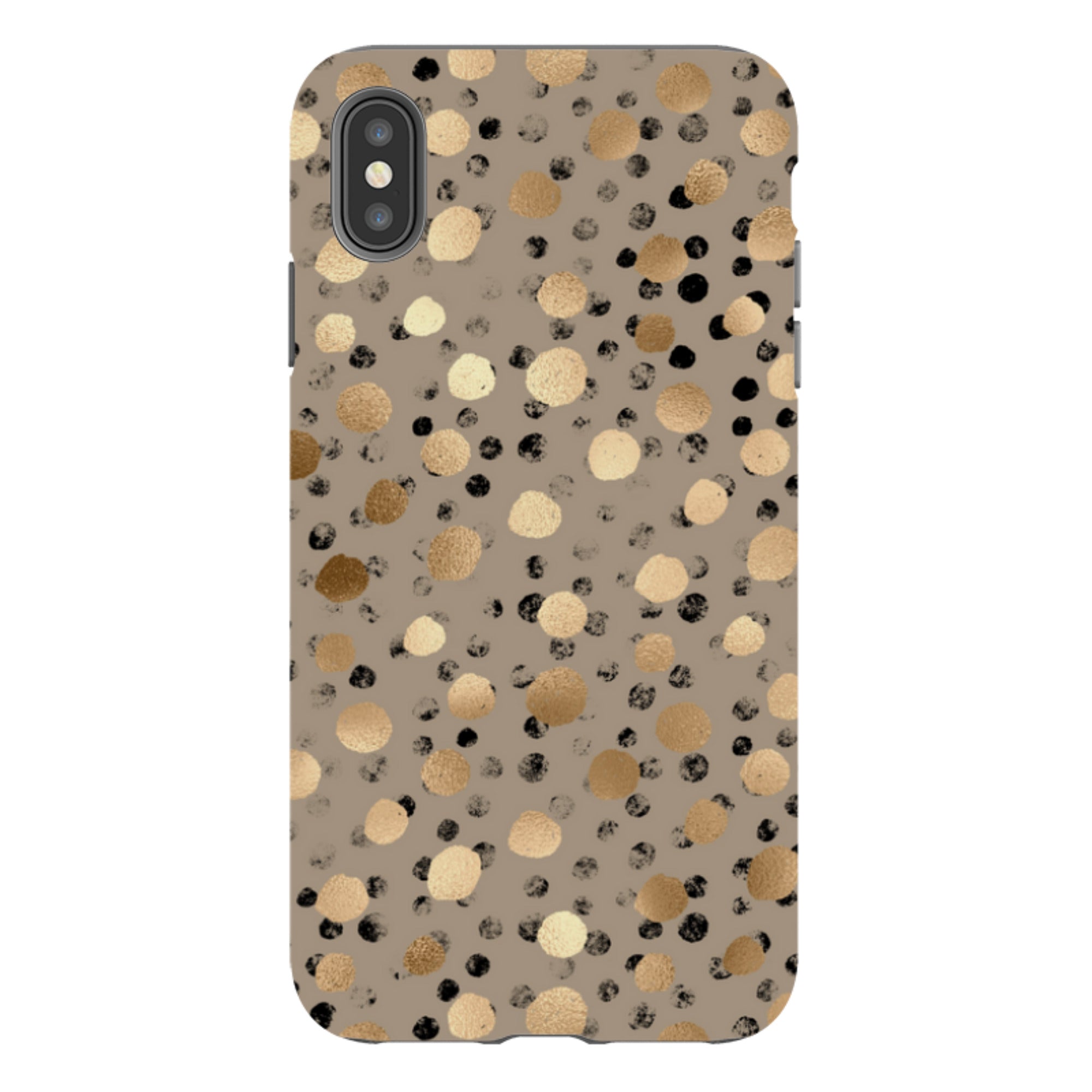 iPhone Tough Case - Marble Dots (case does not glitter)
