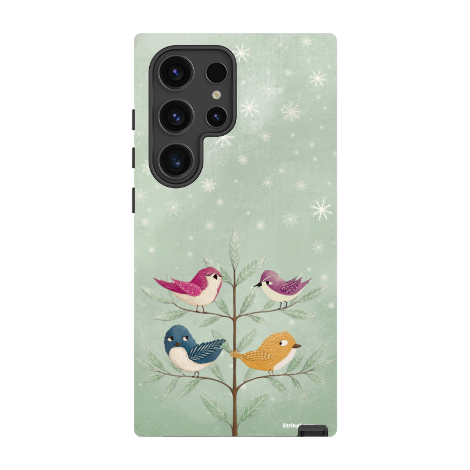 Samsung Tough Case - Garden Birds Aqua By Maja Lindberg