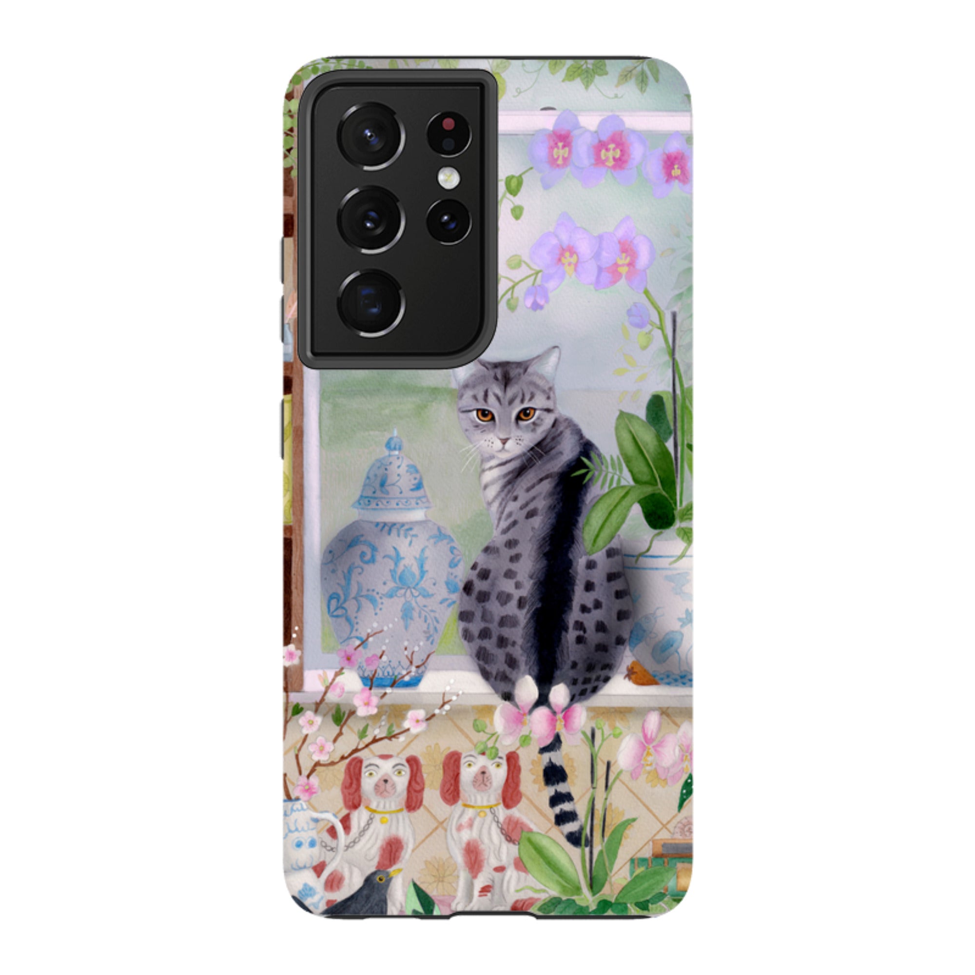 Samsung Tough Case - Cat In Window By Bex Parkin