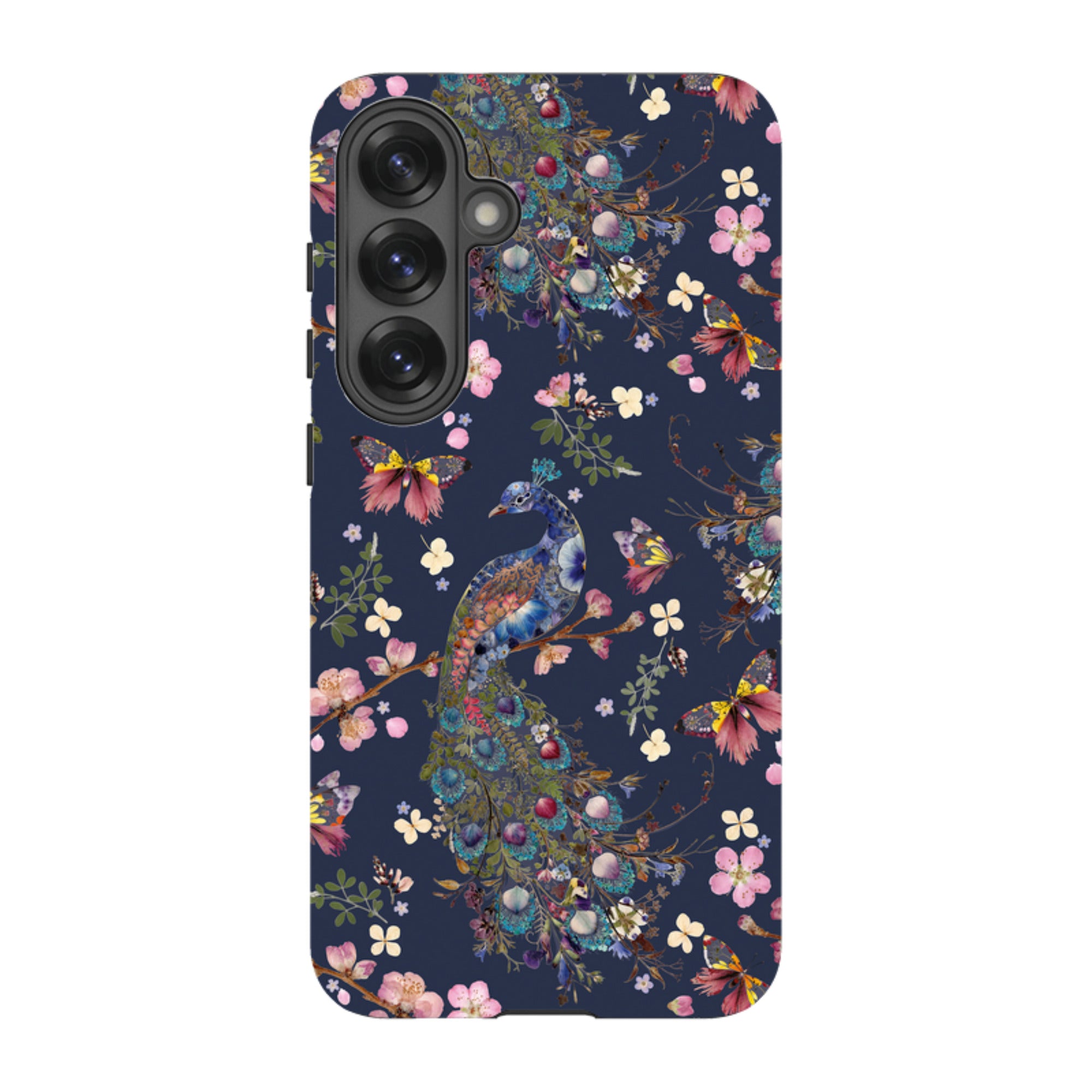 Samsung Tough Case - Peacock and Cherry Blossoms Iris By Helen Ahpornsiri