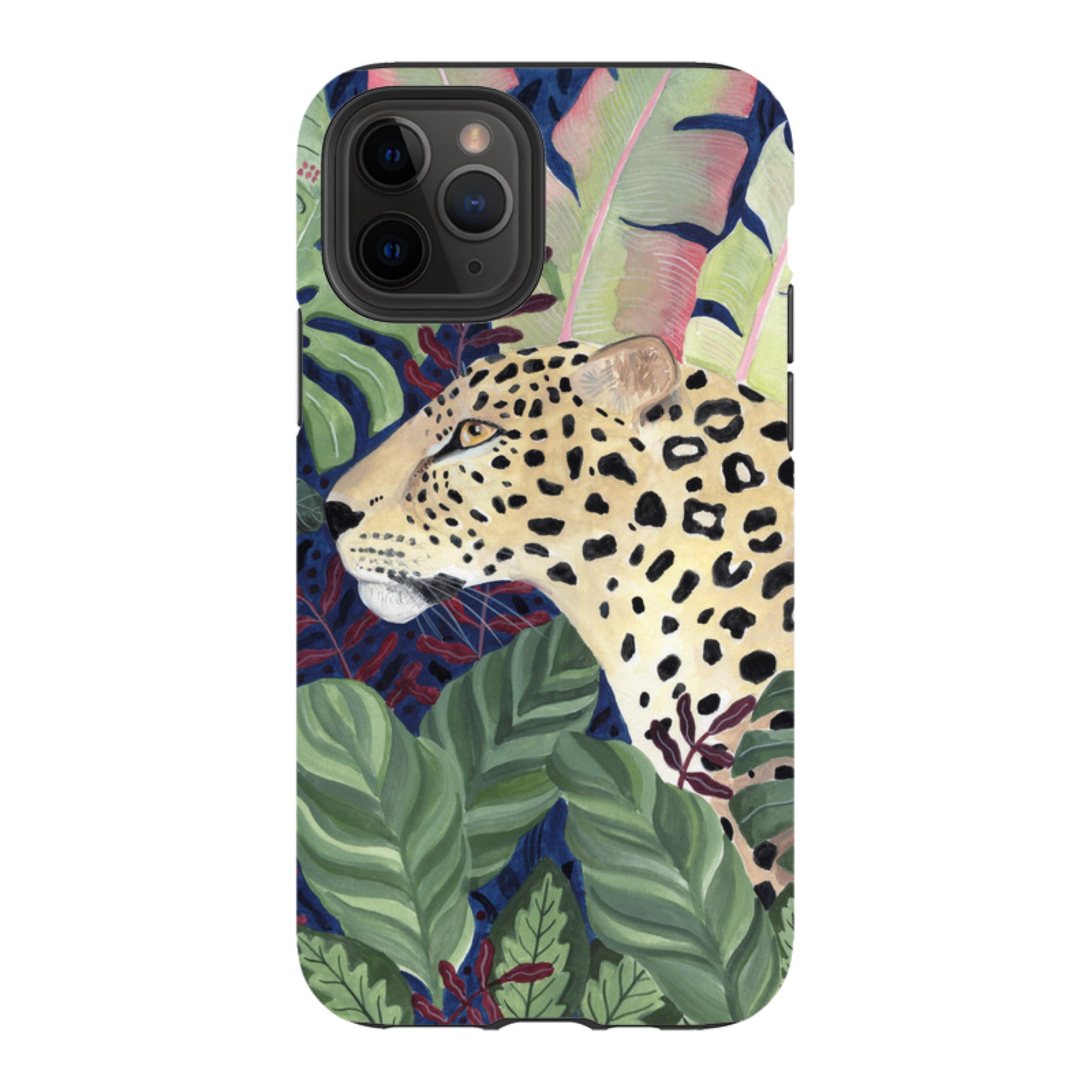 iPhone Tough Case - Leopard In Leaves By Bex Parkin
