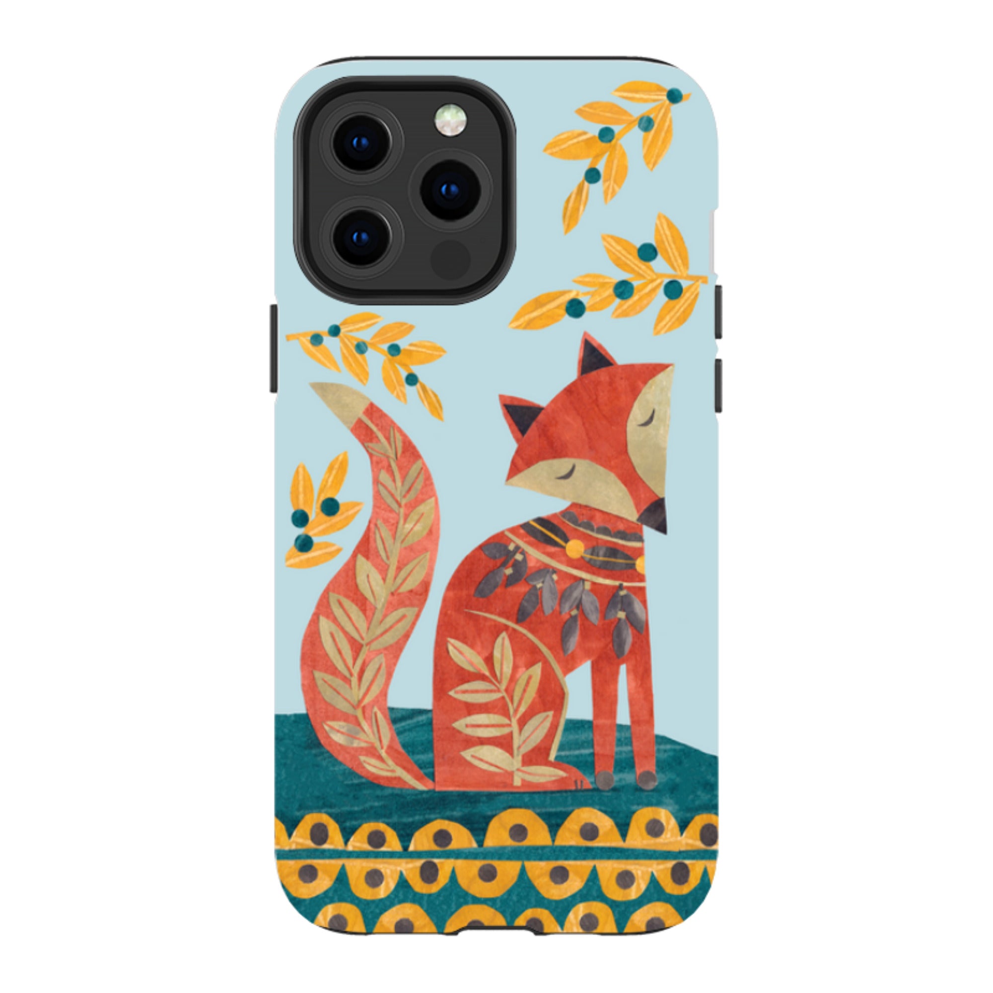 iPhone Tough Case - Folk Foxie By Tracey English