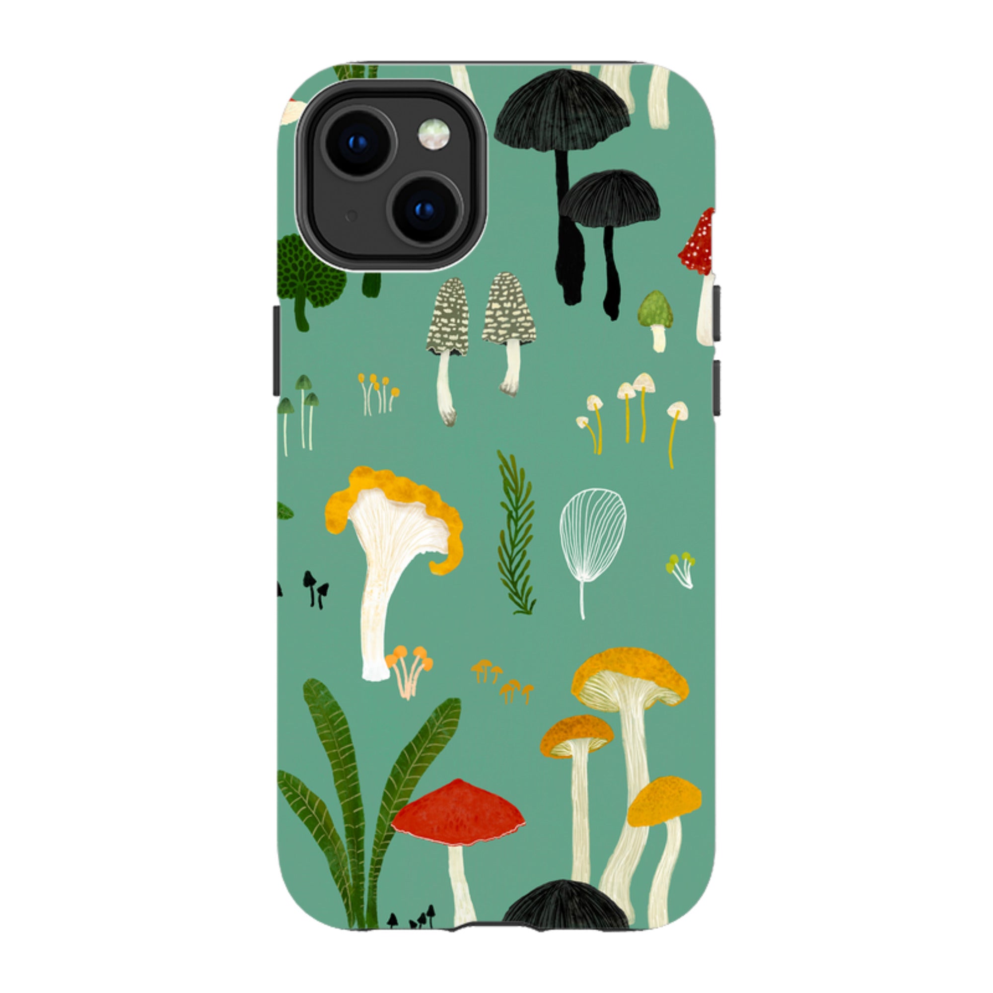 iPhone Tough Case - Mushroom Pattern By Katherine Quinn