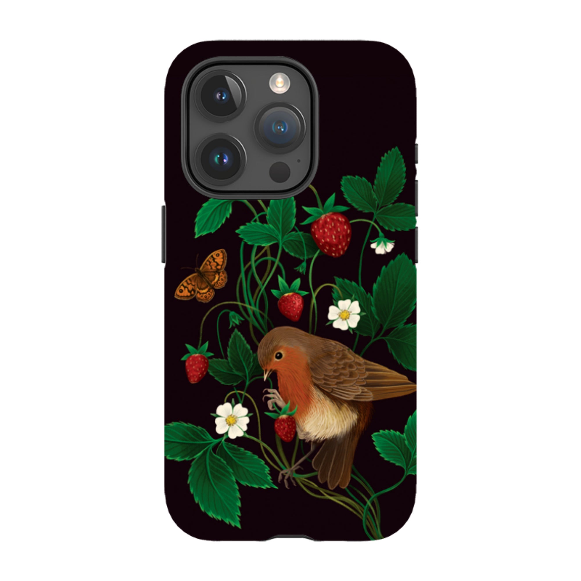 iPhone MagSafe Tough Case - Strawberry Thief By Anna Stead