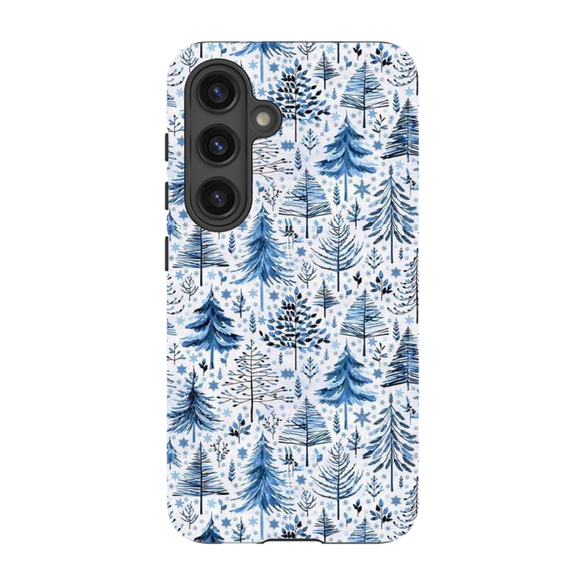 Samsung Tough Case - Blue Xmas Trees By Elisabeth Haager
