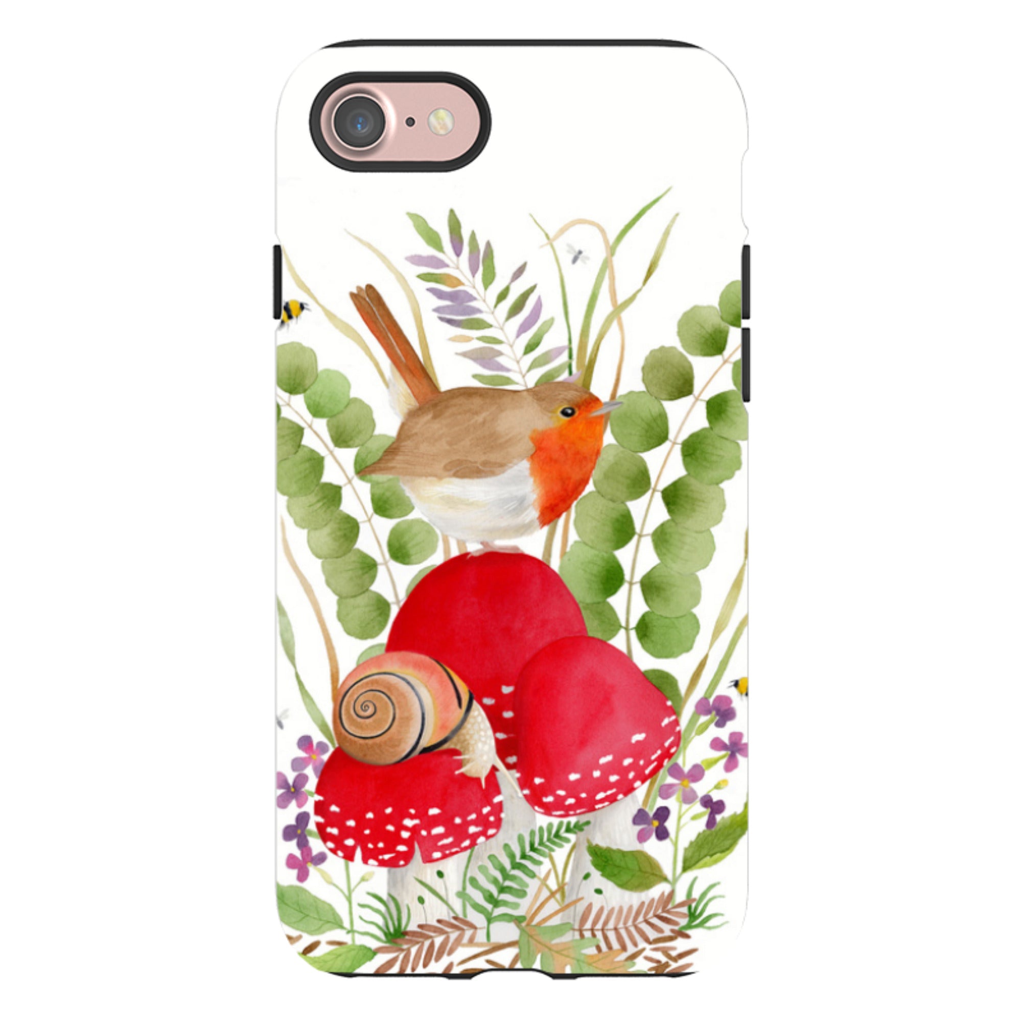 iPhone Tough Case - Robin And Snail By Bex Parkin
