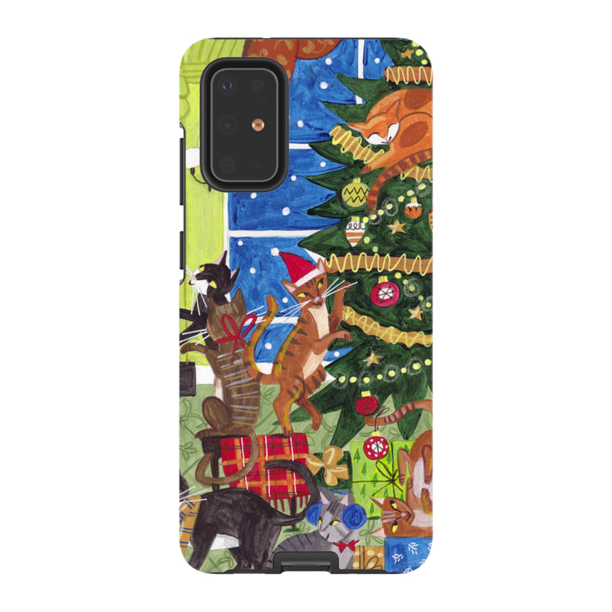 Samsung Tough Case - Christmas cats By Caroline Bonne Muller