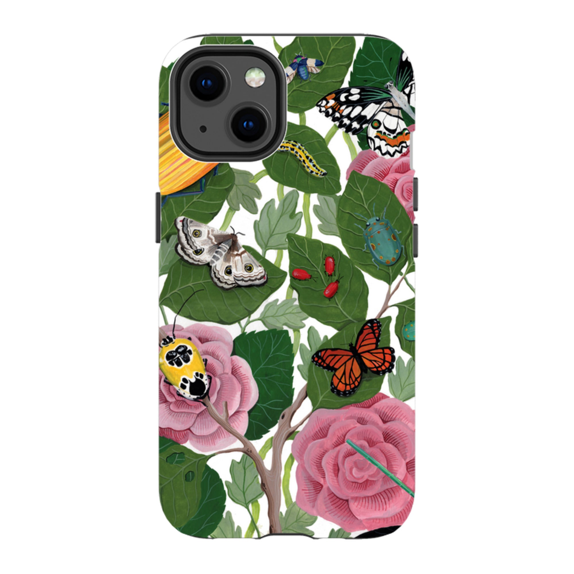 iPhone Tough Case - Butterflies And Beatles By Bex Parkin
