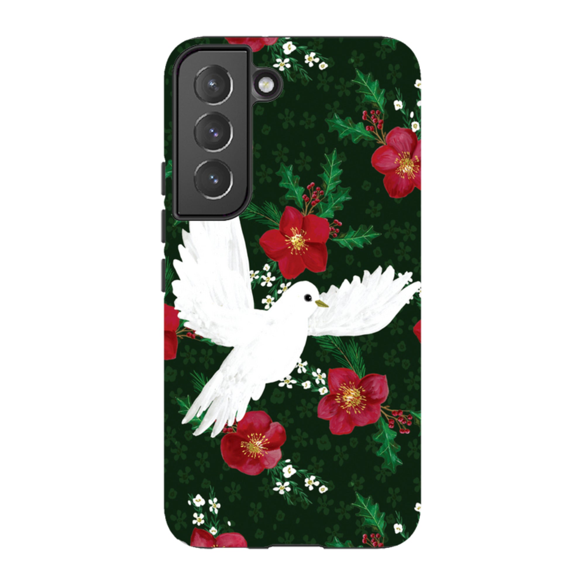 Samsung Tough Case - Dove and Floral By Abby Jacobs