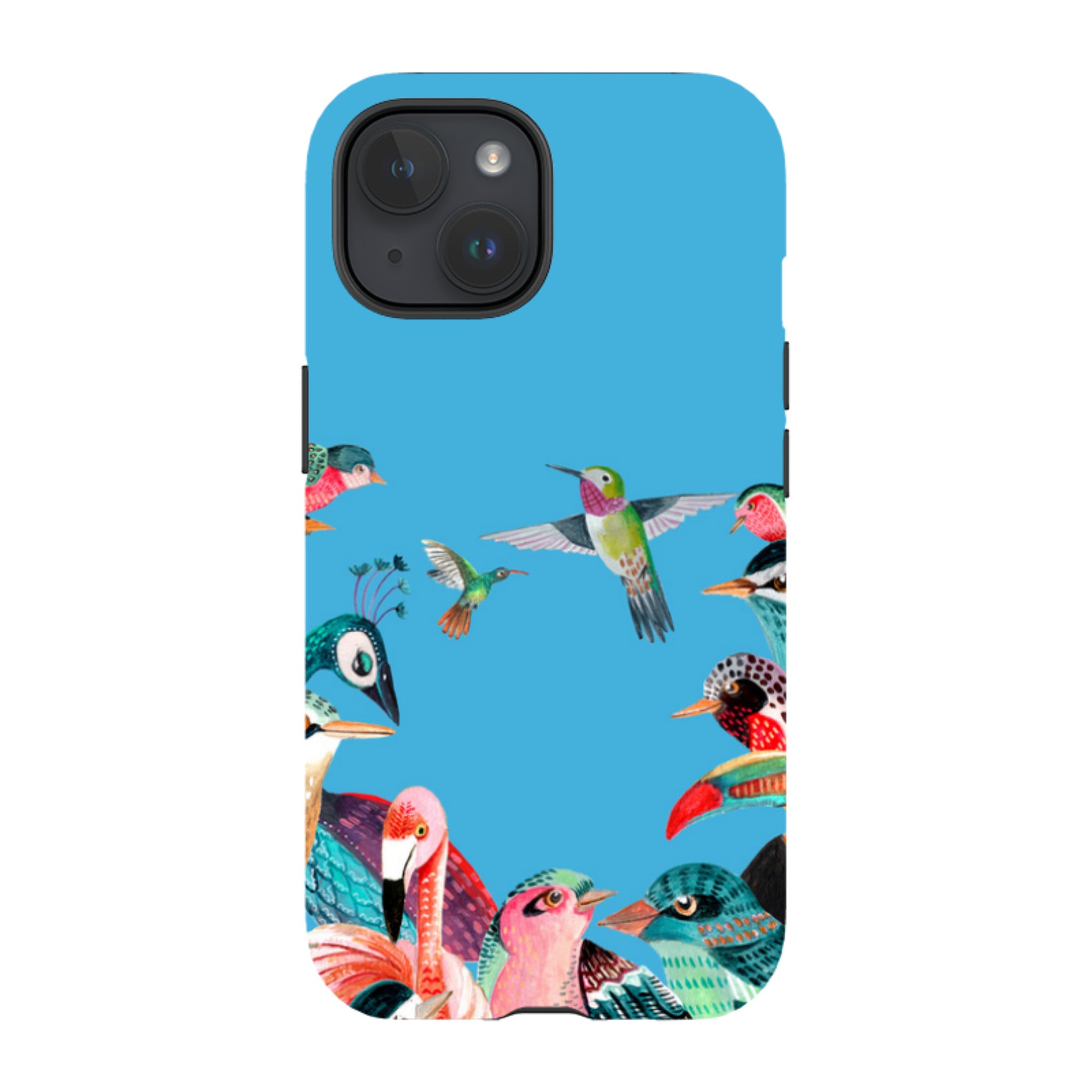 iPhone MagSafe Tough Case -  Blue Birds By Caroline Bonne Muller