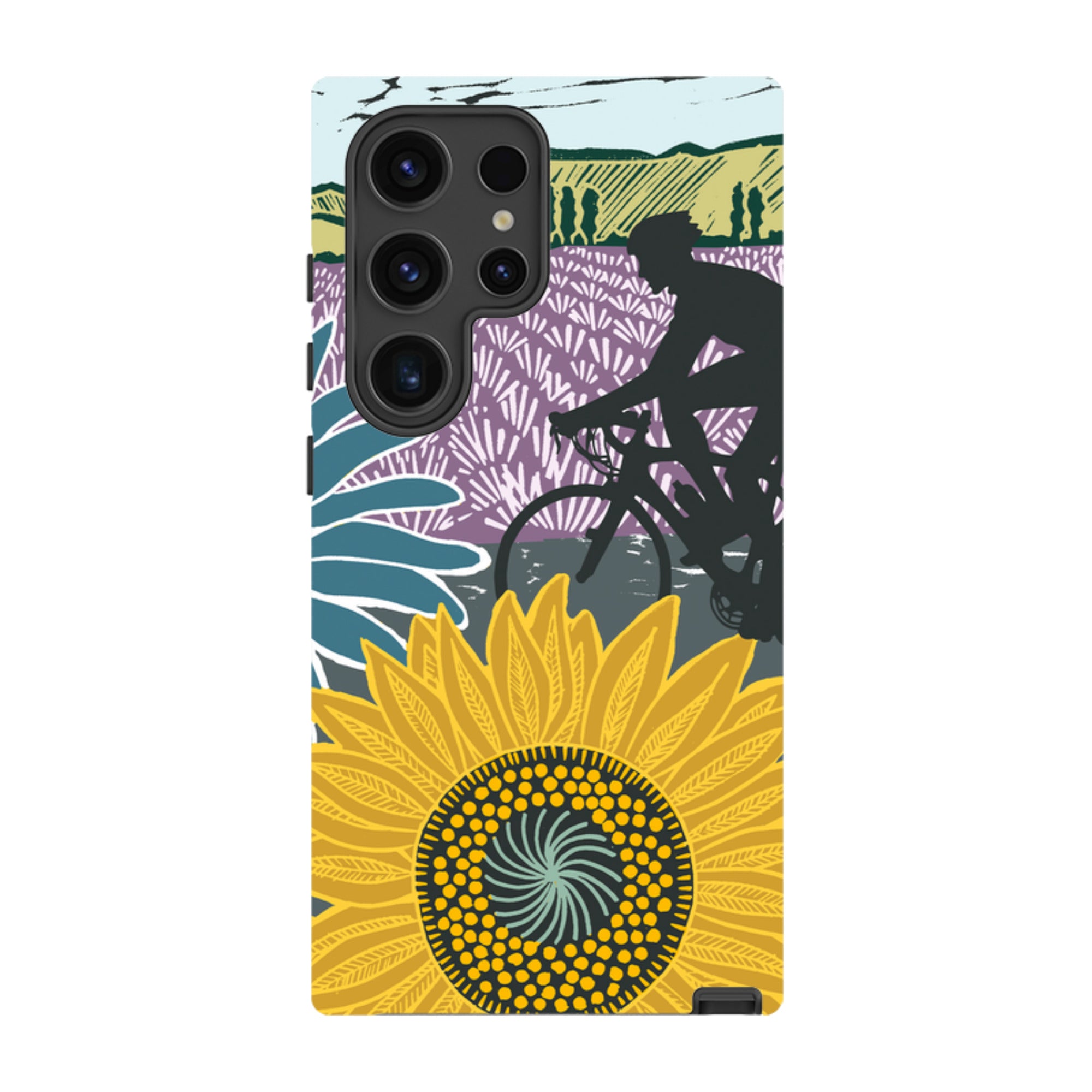 Samsung Tough Case - Bike and Sunflowers By Kate Heiss