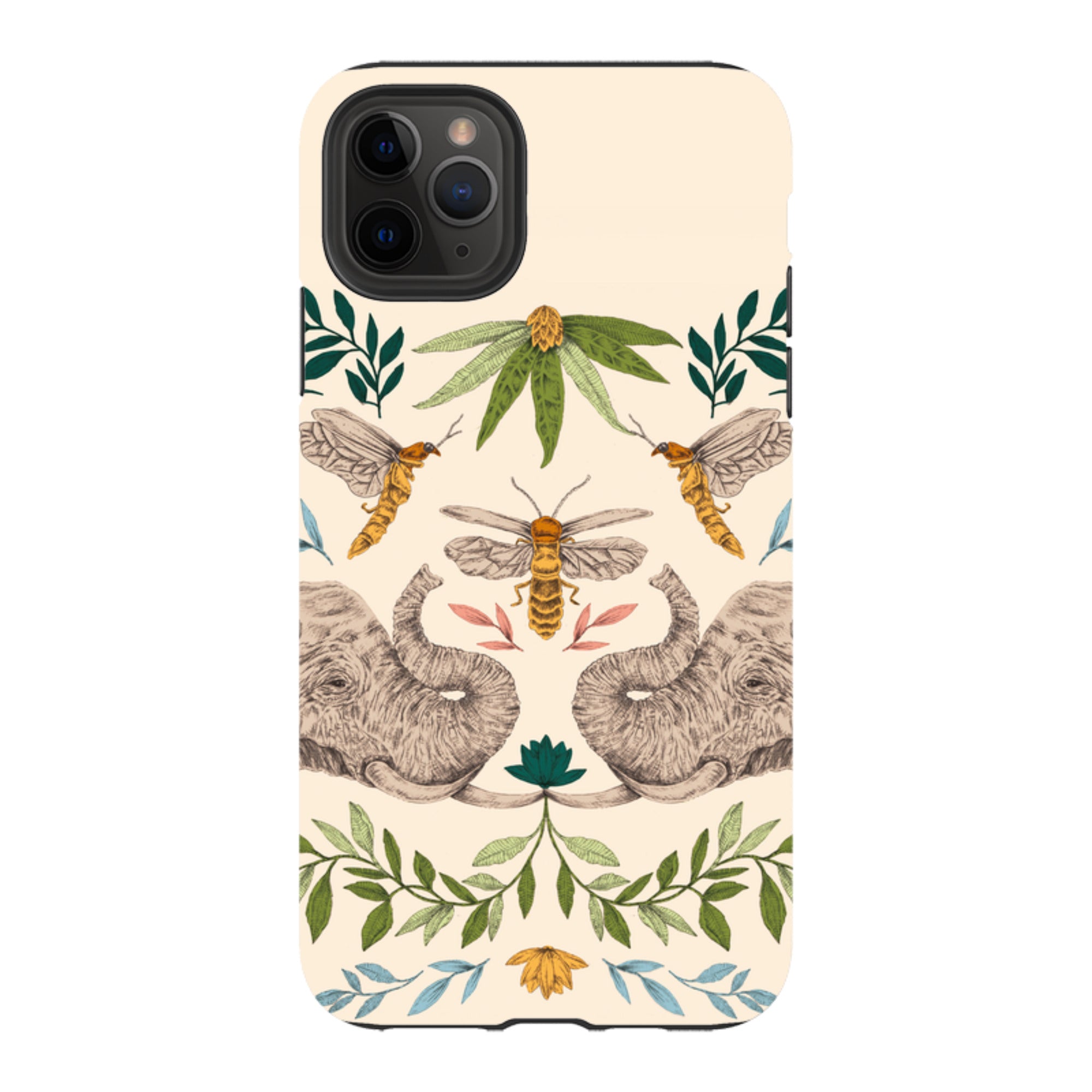 iPhone Tough Case - Elephant Firefly By Jade Mosinski