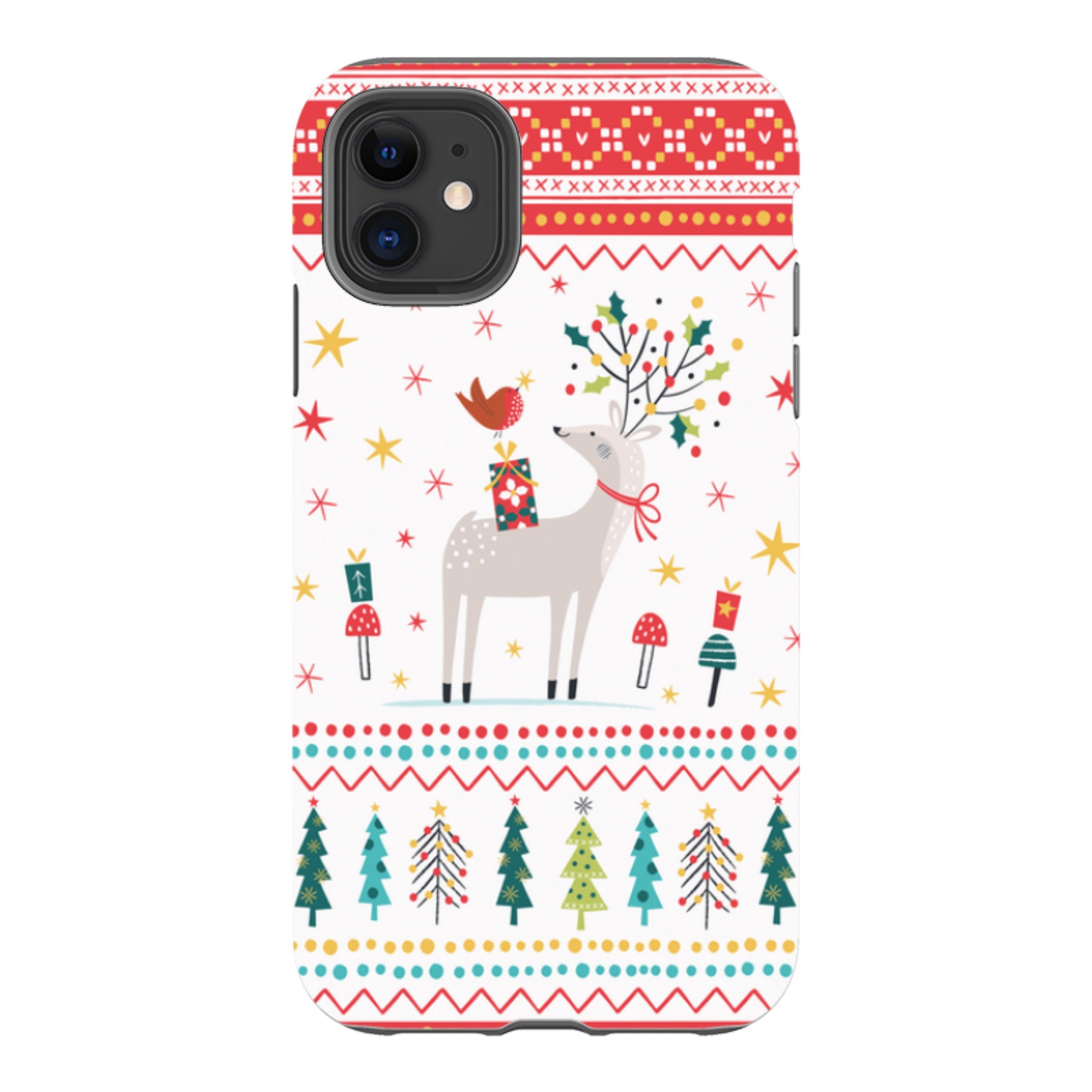 iPhone Tough Case - Deer and Robin By Ali Brookes