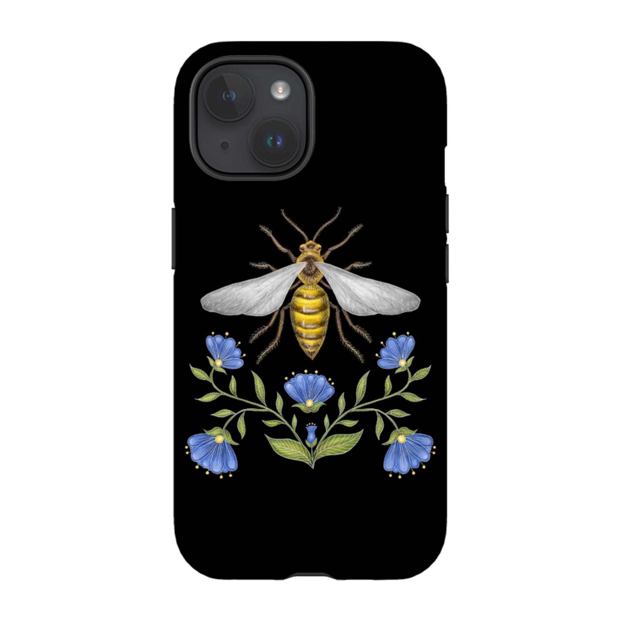 iPhone MagSafe Tough Case - Wings Of Freedom Black By Catherine Rowe