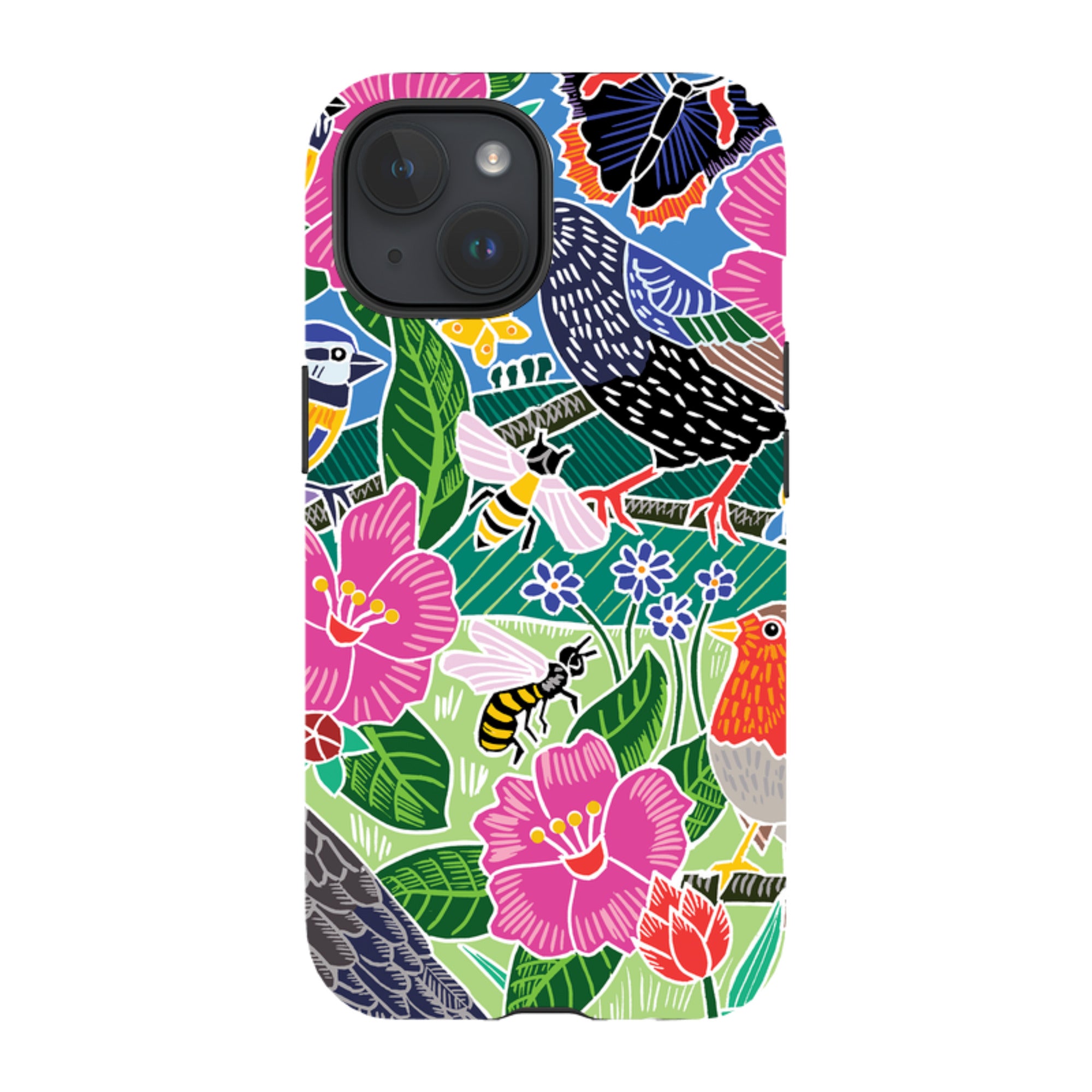 iPhone Tough Case - Garden Bird Jigsaw A By Kate Heiss