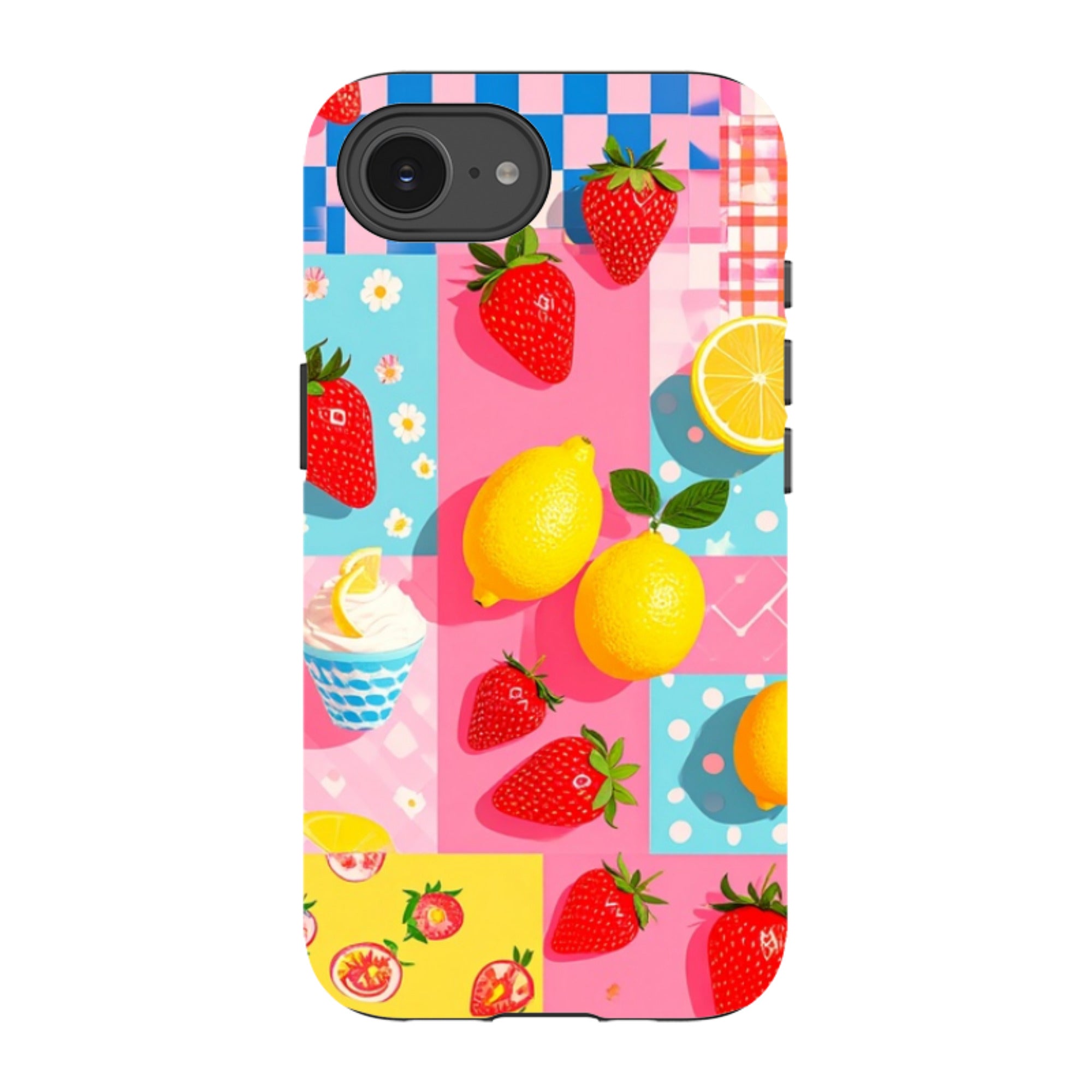 iPhone Tough Case - Lemon Strawberry Ice Cream