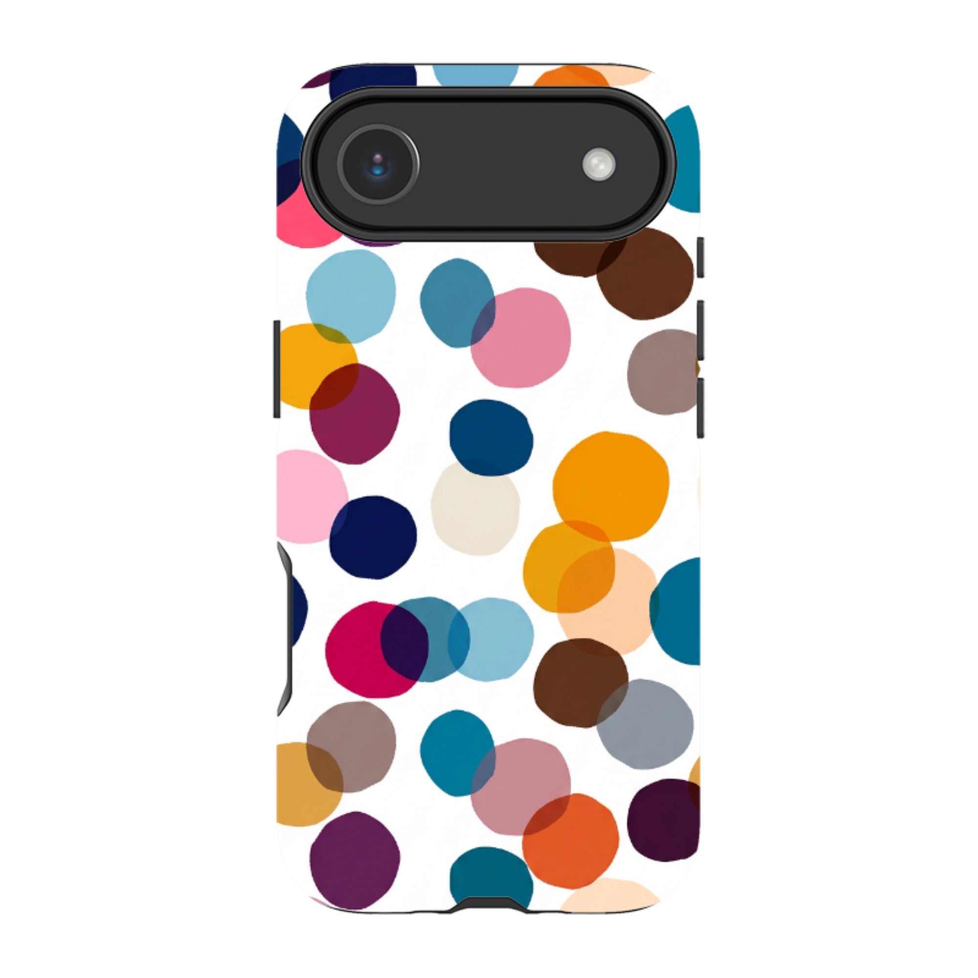 iPhone MagSafe Tough Case - Multi-Color Polka Dot