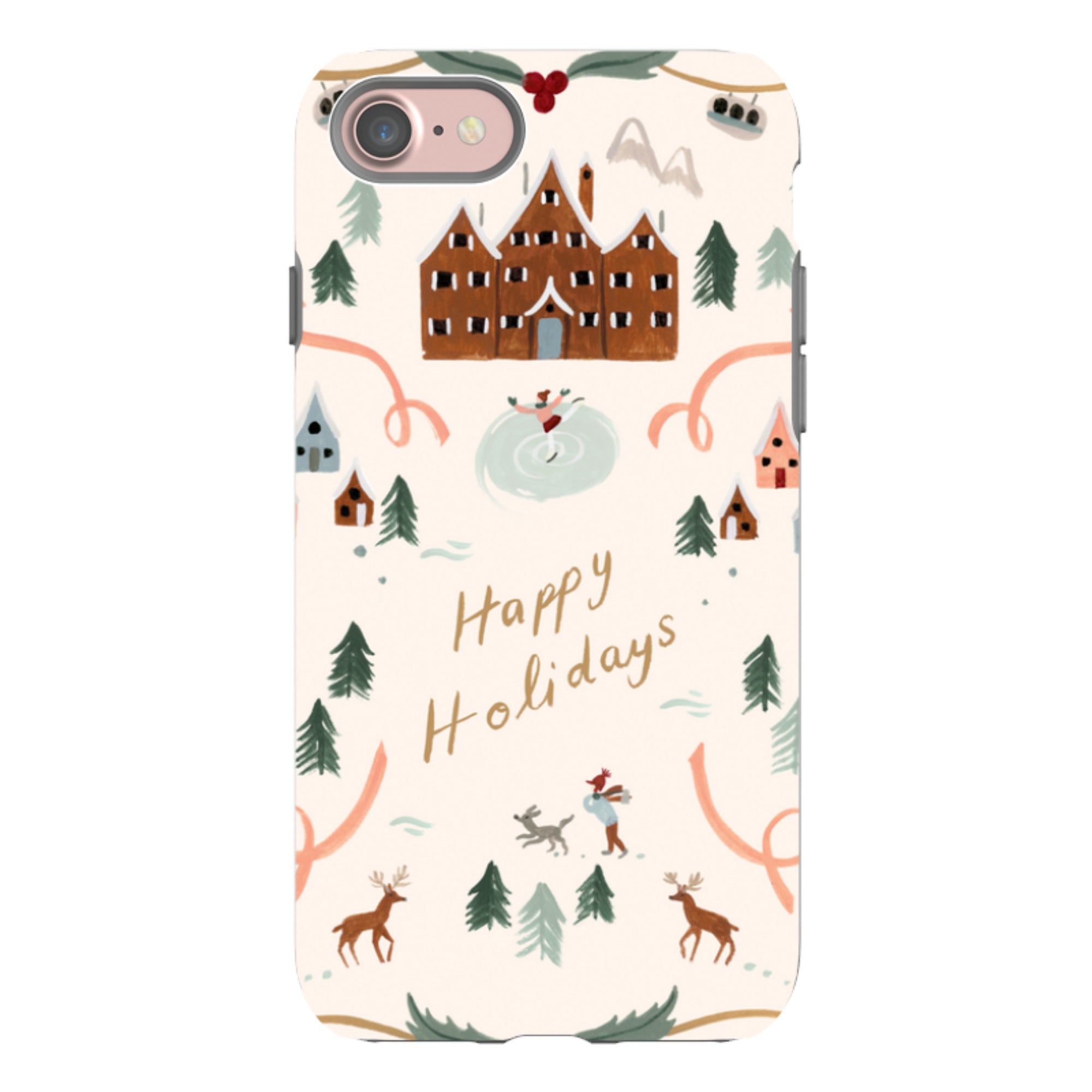 iPhone Tough Case - Happy Holidays By Bex Parkin