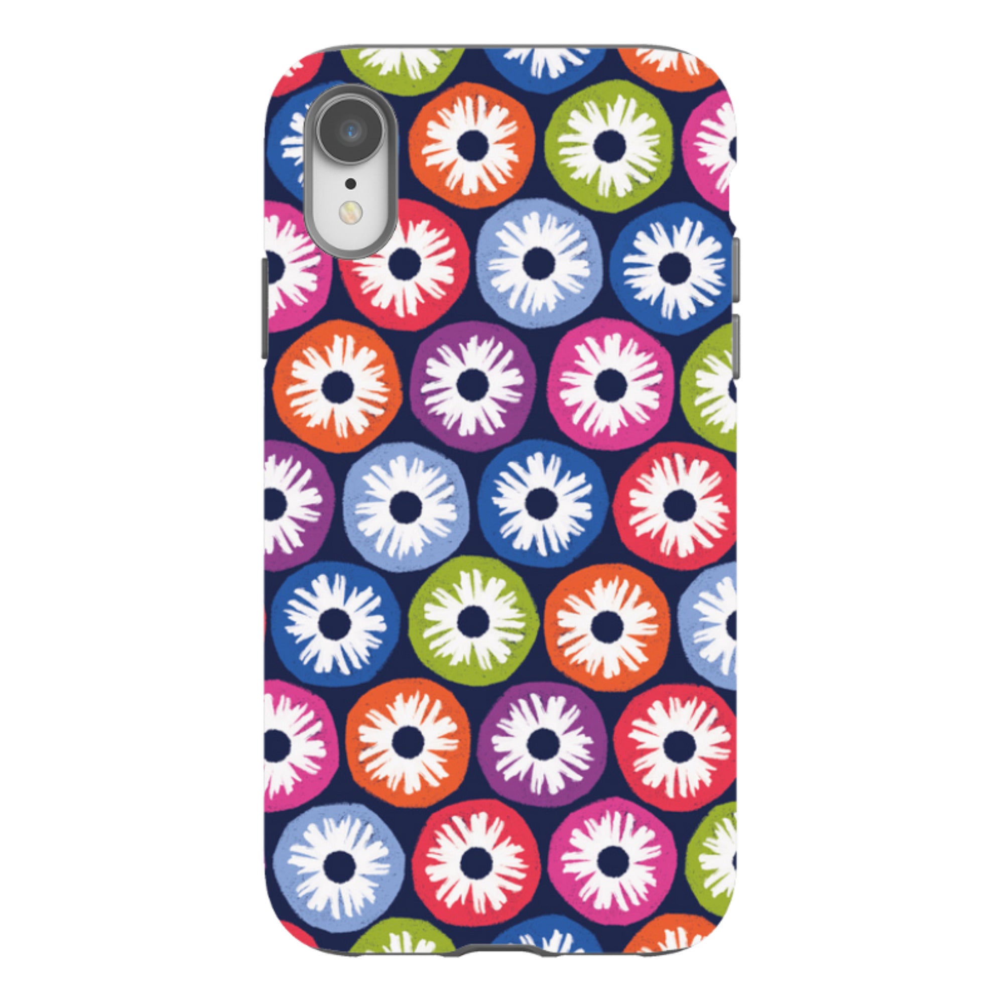 iPhone Tough Case - Penny Flowers Dark By Ali Brookes