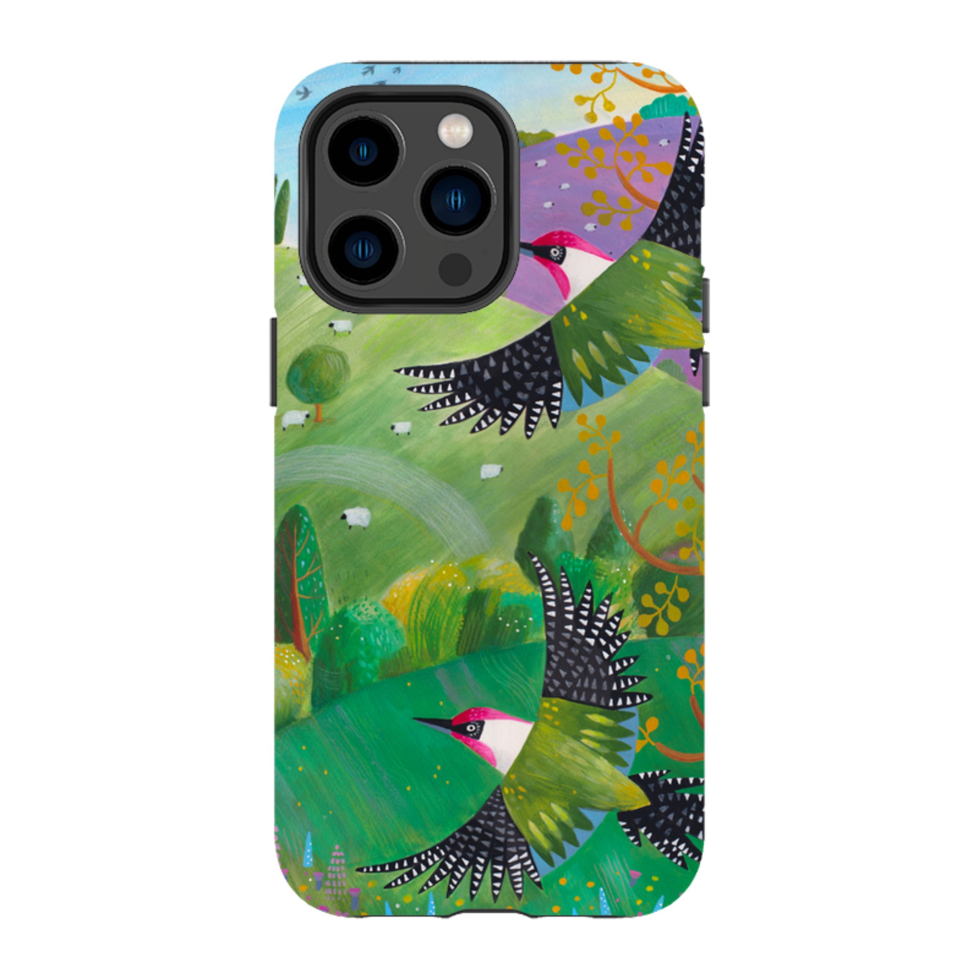 iPhone Tough Case - Woodpeckers By Bex Parkin