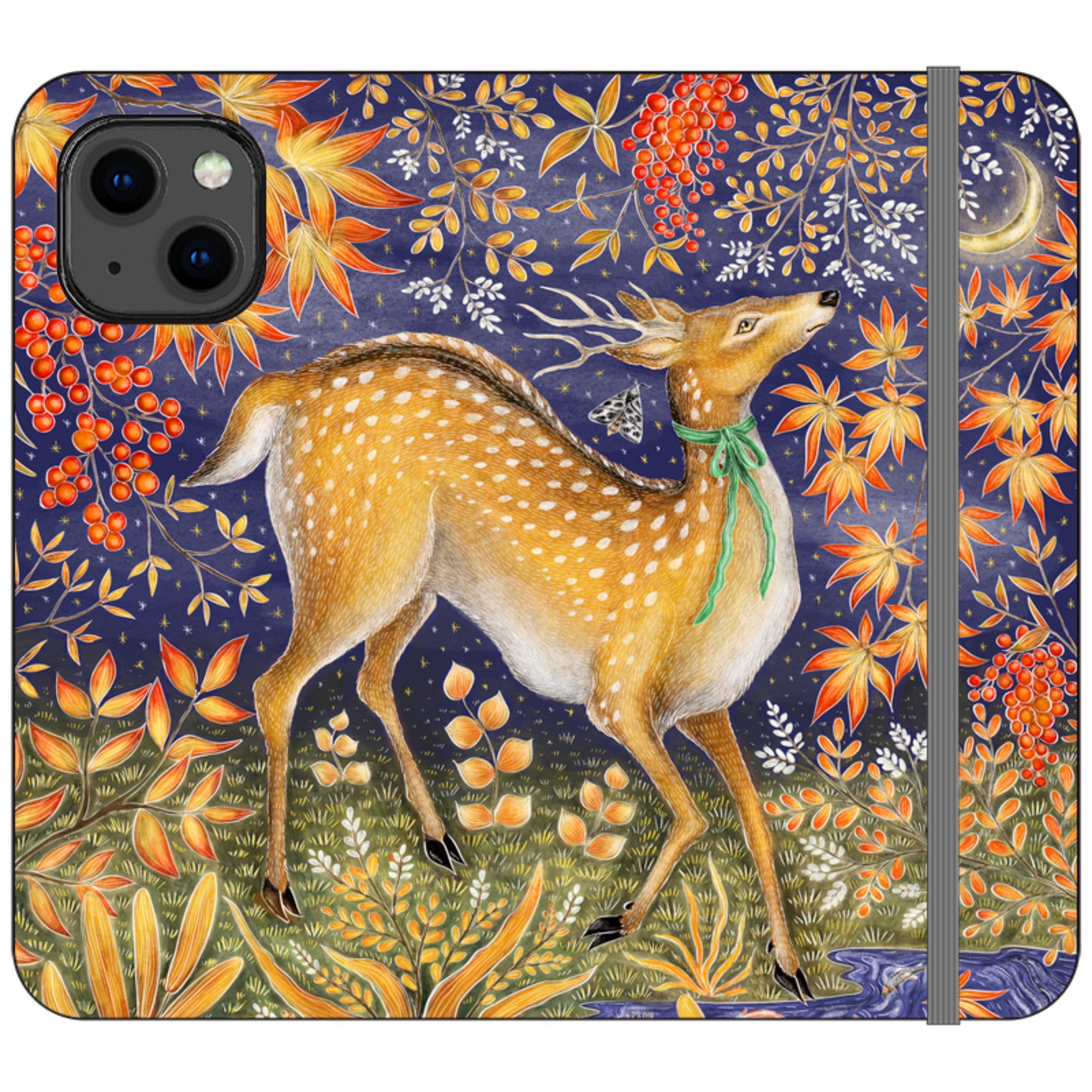 Autumn Deer Wallet Case By Catherine Rowe