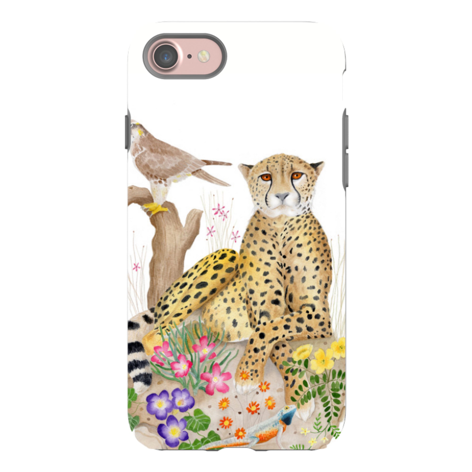 iPhone Tough Case - Botswana Cheetah By Bex Parkin
