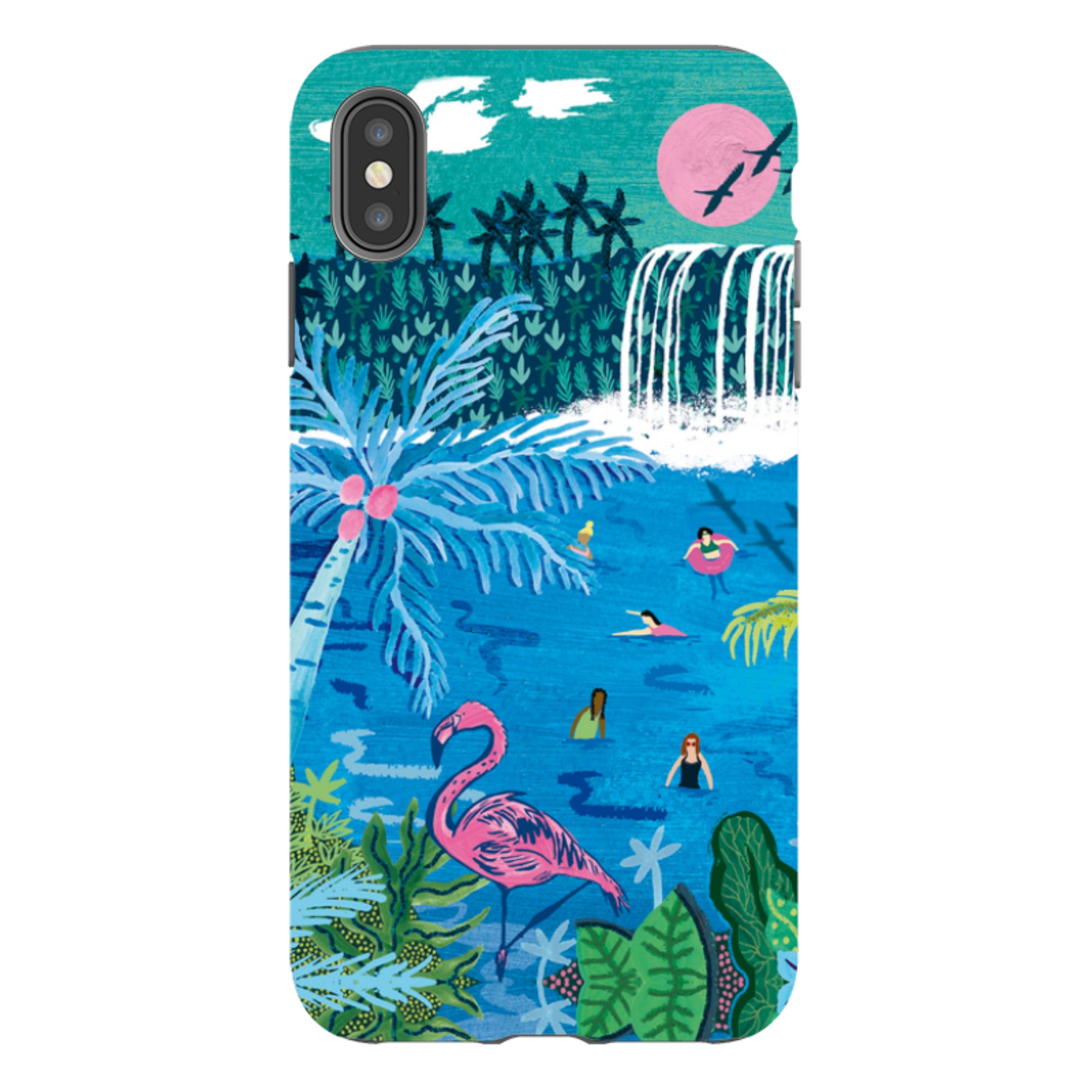 iPhone Tough Case - Palm Pool By Emma Frances Grant