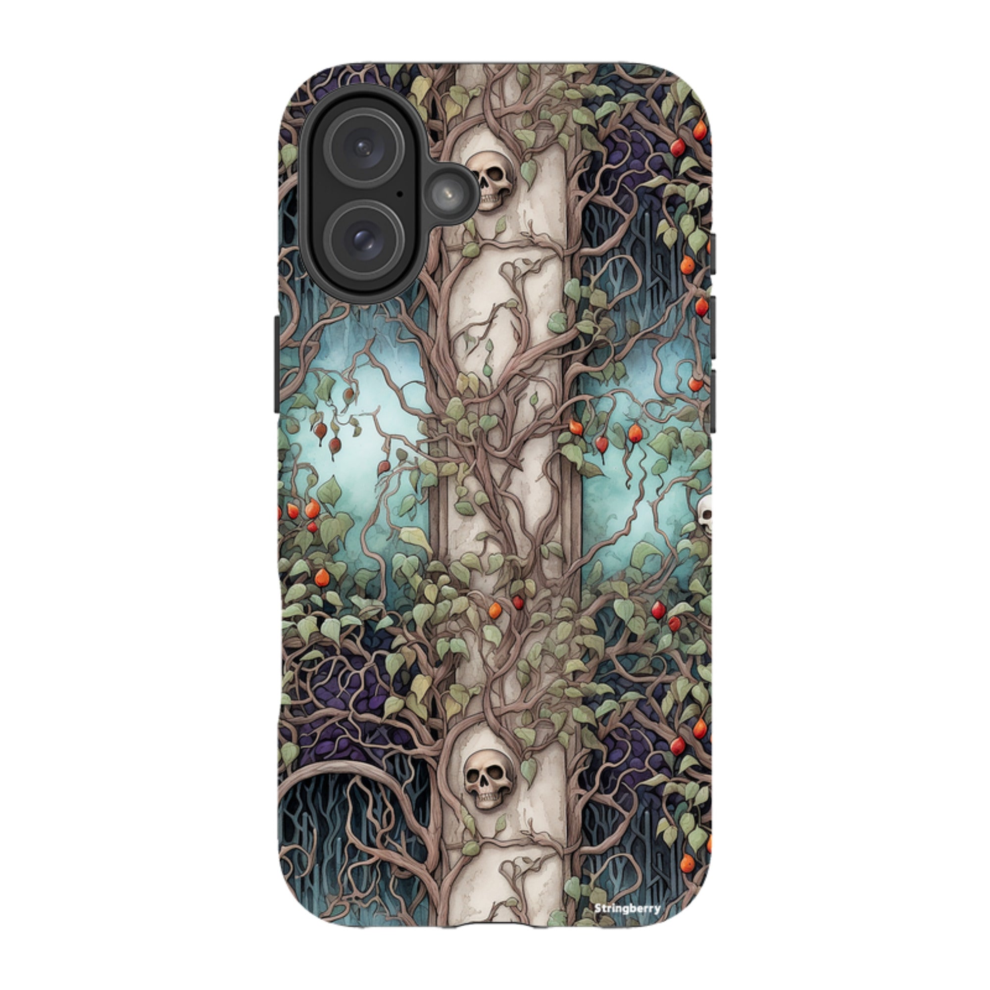 iPhone Tough Case - Skull Trees