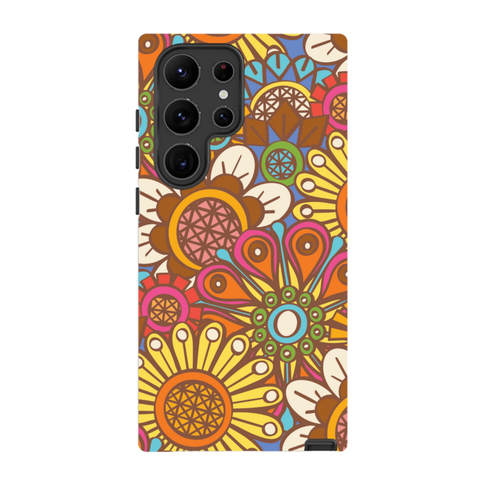 Samsung Tough Case - Retro Posy Brights By Amelia Bowman