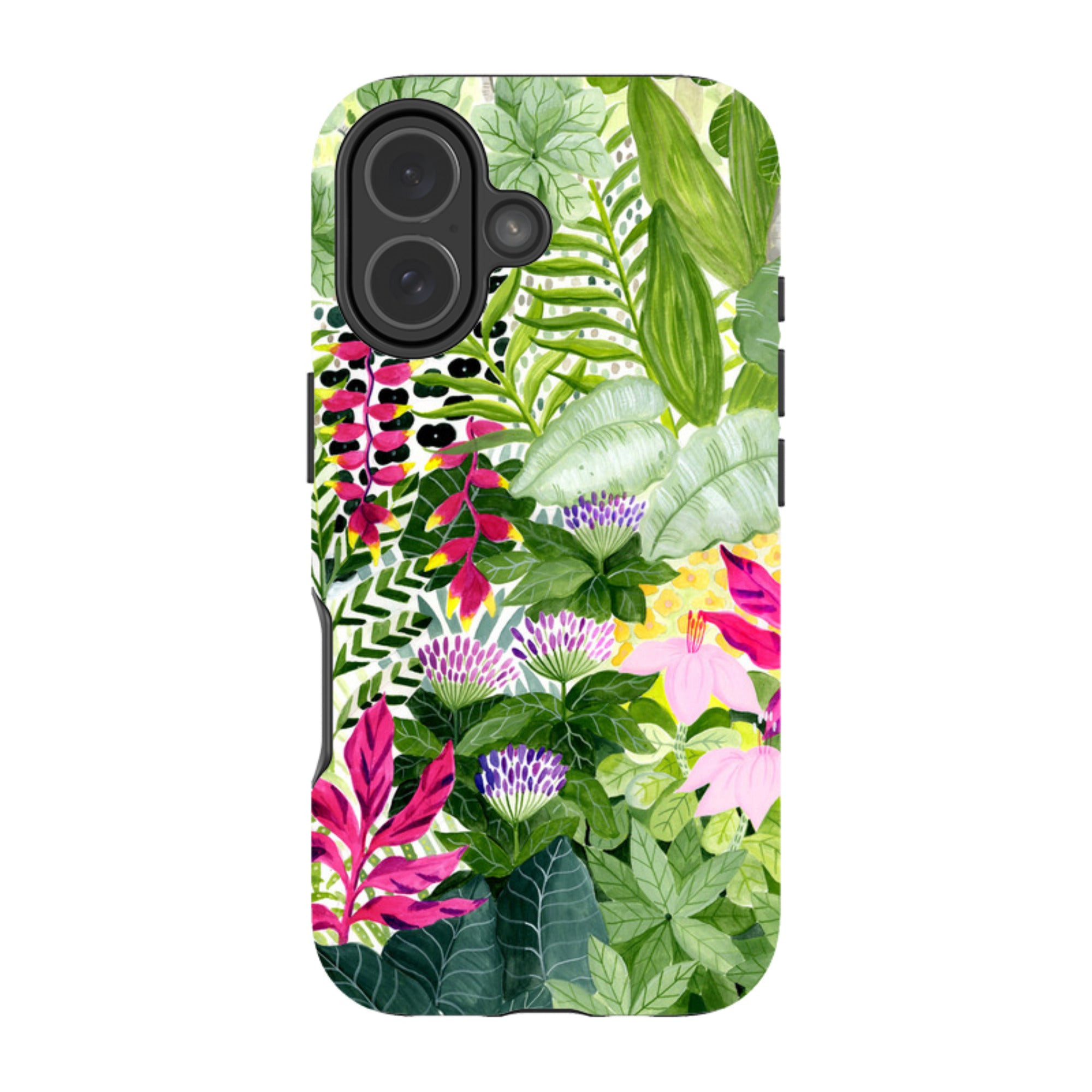 iPhone Tough Case - Pink Botanical By Bex Parkin