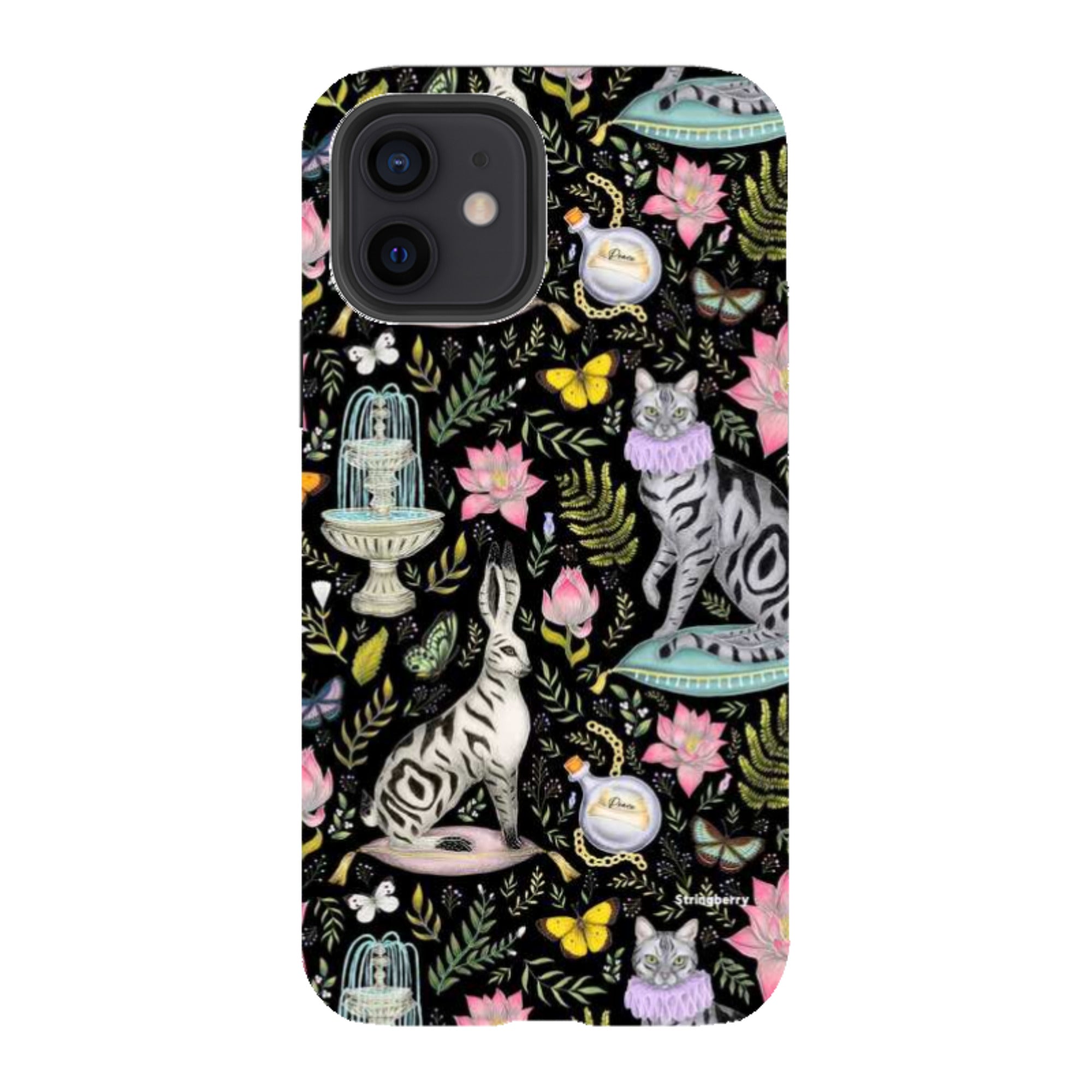 iPhone Tough Case - Lotus Garden By Catherine Rowe