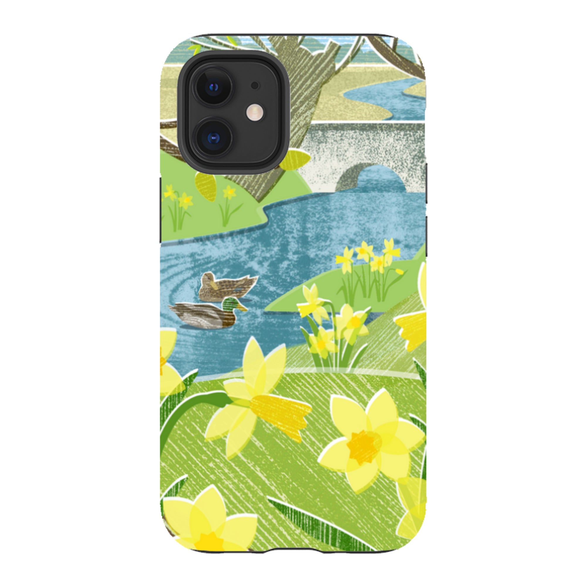 iPhone Tough Case - Daffs And Ducks By Liane Payne
