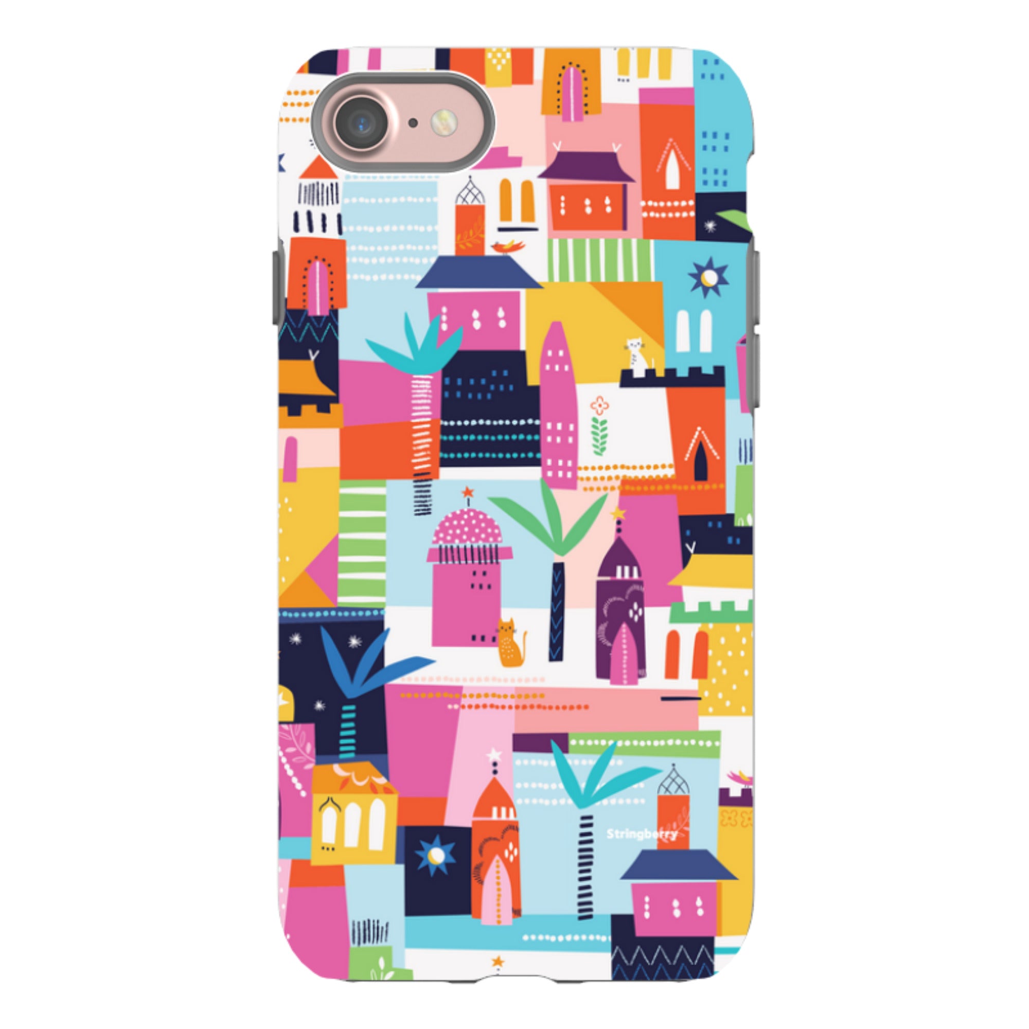 iPhone Tough Case - Houses By Ali Brookes