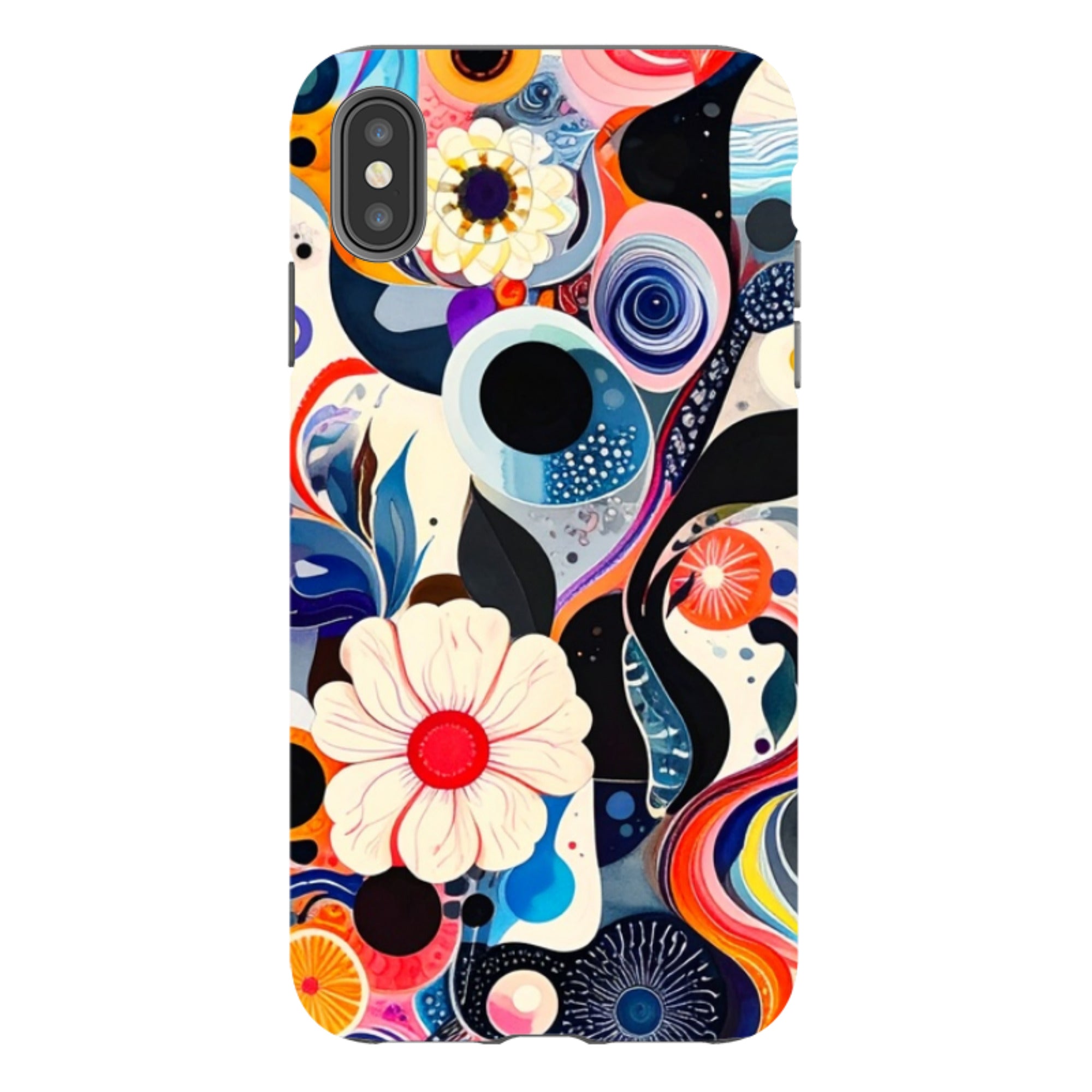 iPhone Tough Case - Floral Marble