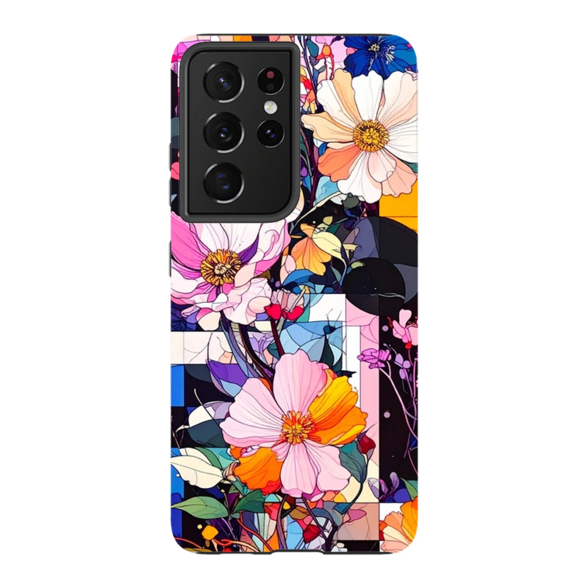 Samsung Tough Case - Block Floral