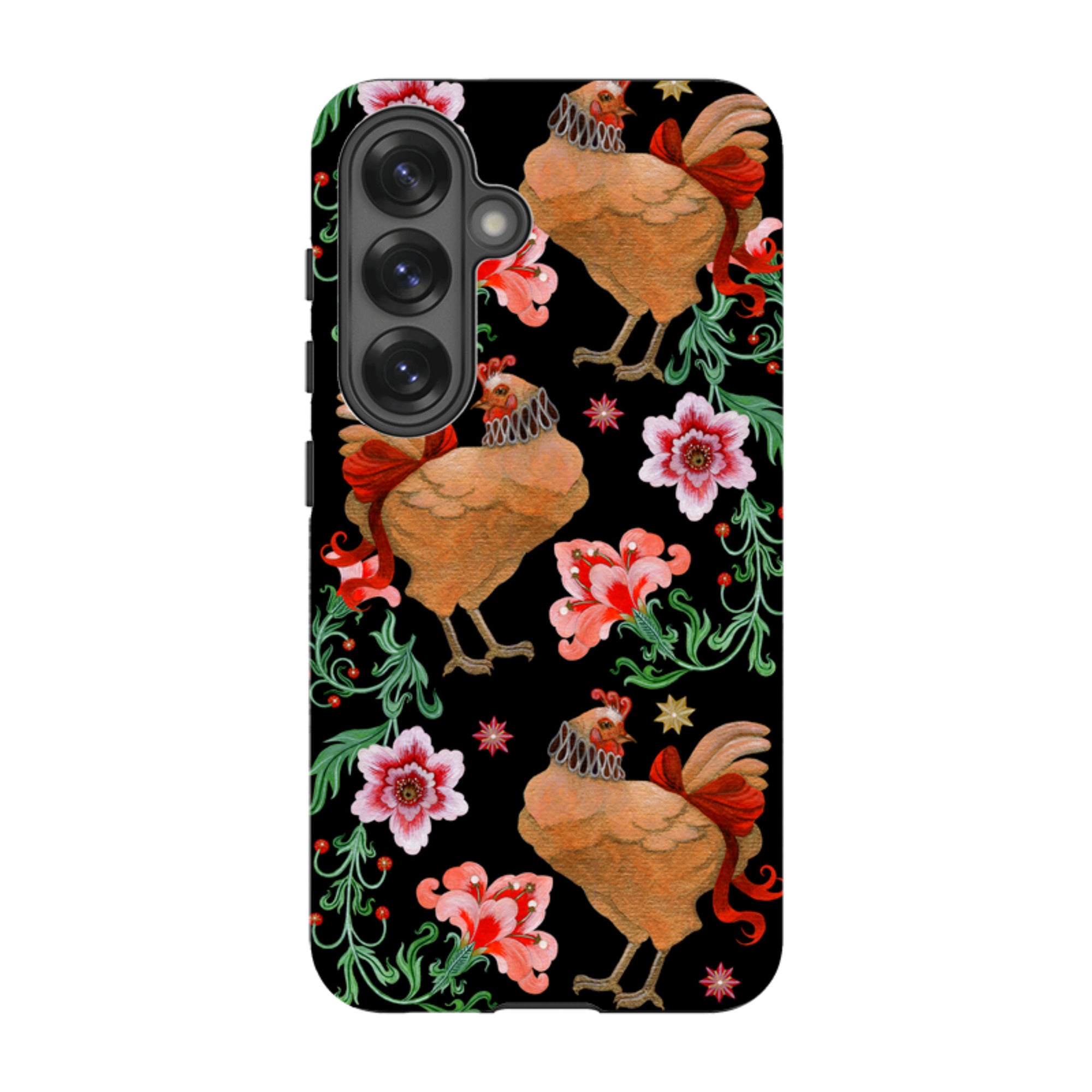 Samsung Tough  Case - Three French Hens By Maria Matos