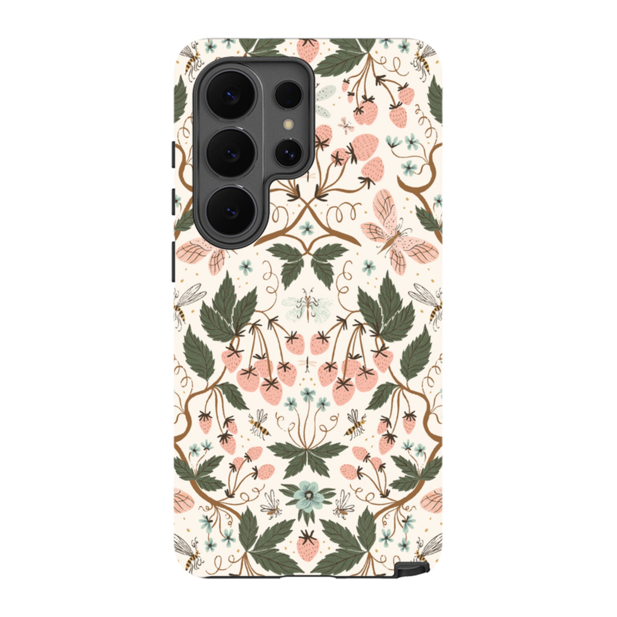 Samsung Tough Case - Bugs And Berries Pattern By Meghann Rader