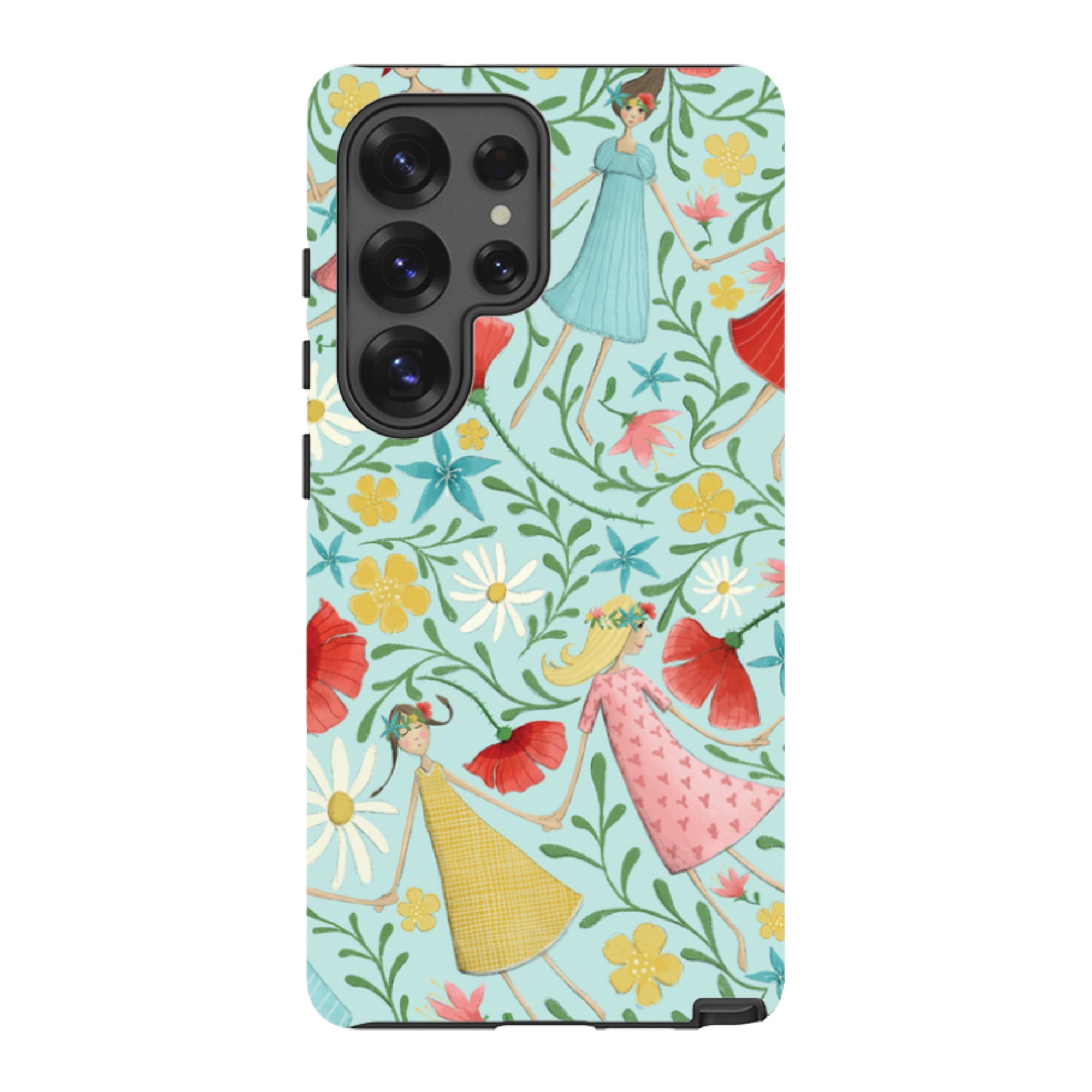 Samsung Tough Case - Midsummer Dance Blue By Maja Lindberg