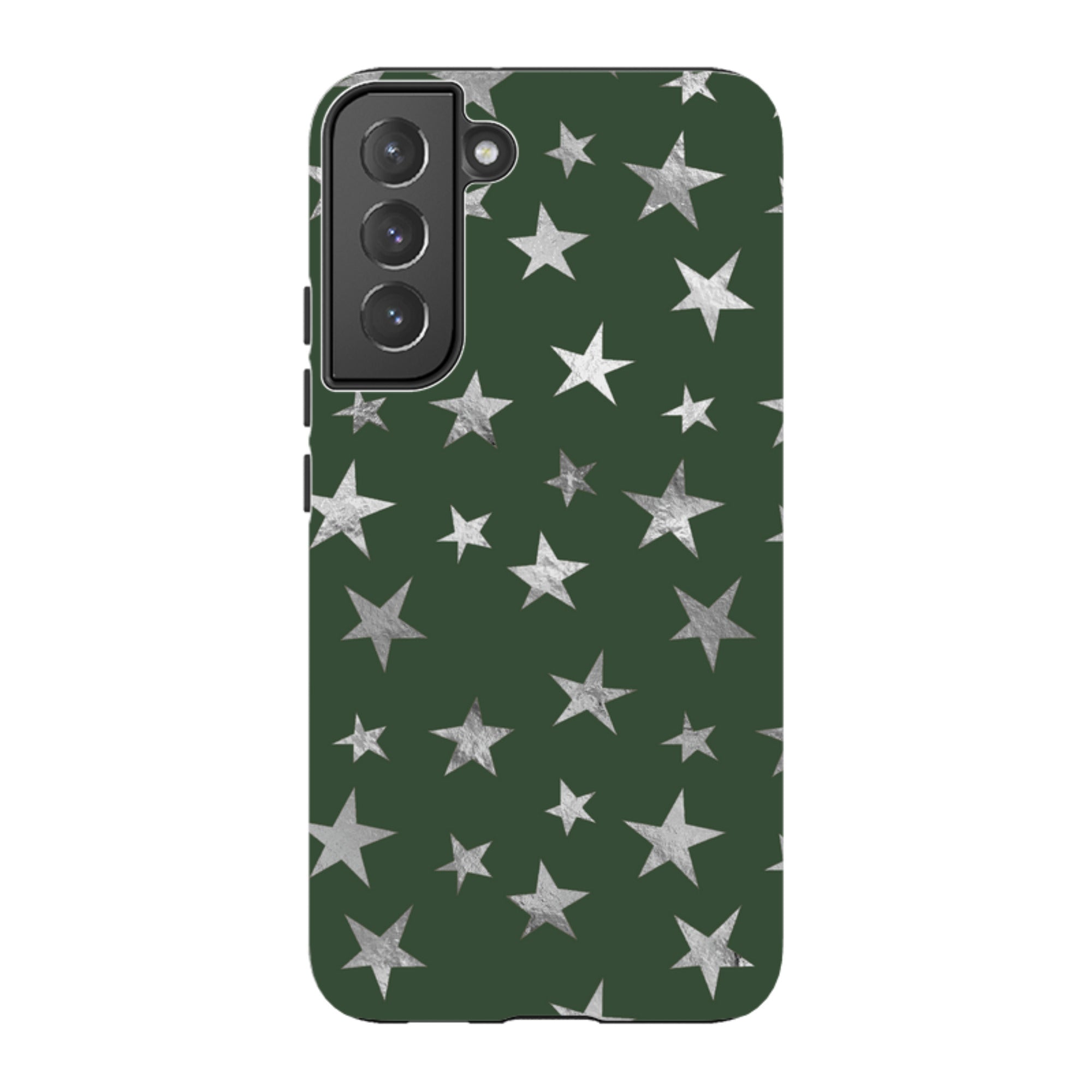 Samsung Tough Case - Green and Silver Stars