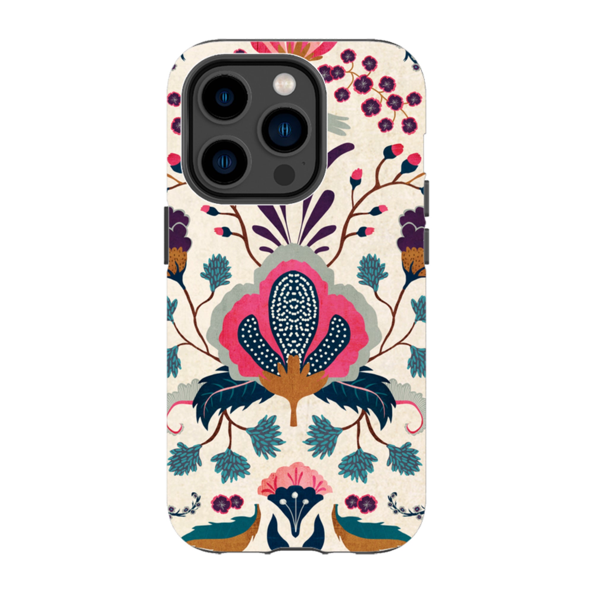 iPhone MagSafe Tough Case - Folk Floral By Katherine Quinn