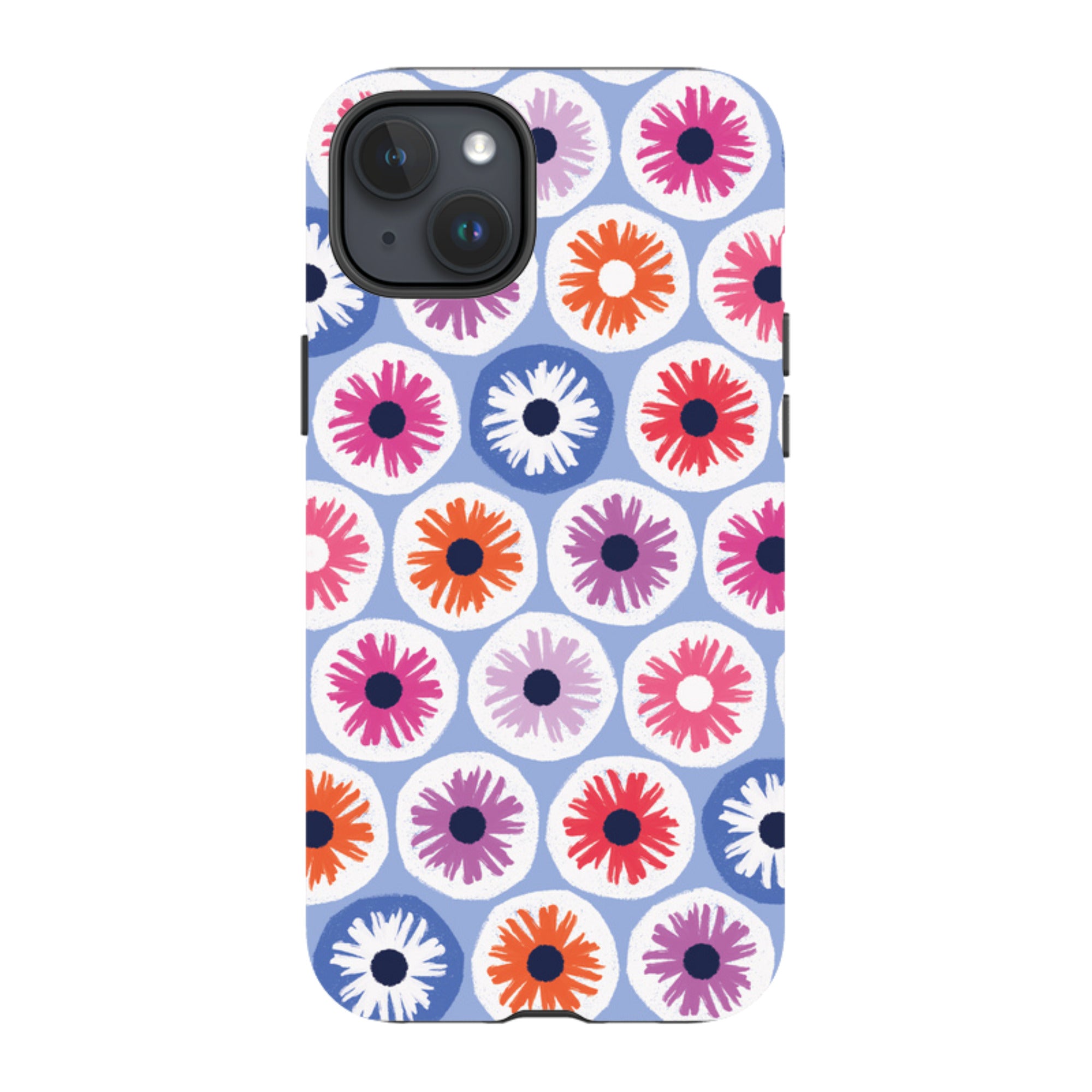 iPhone MagSafe Tough Case -  Penny Flowers Light Blue By Ali Brookes