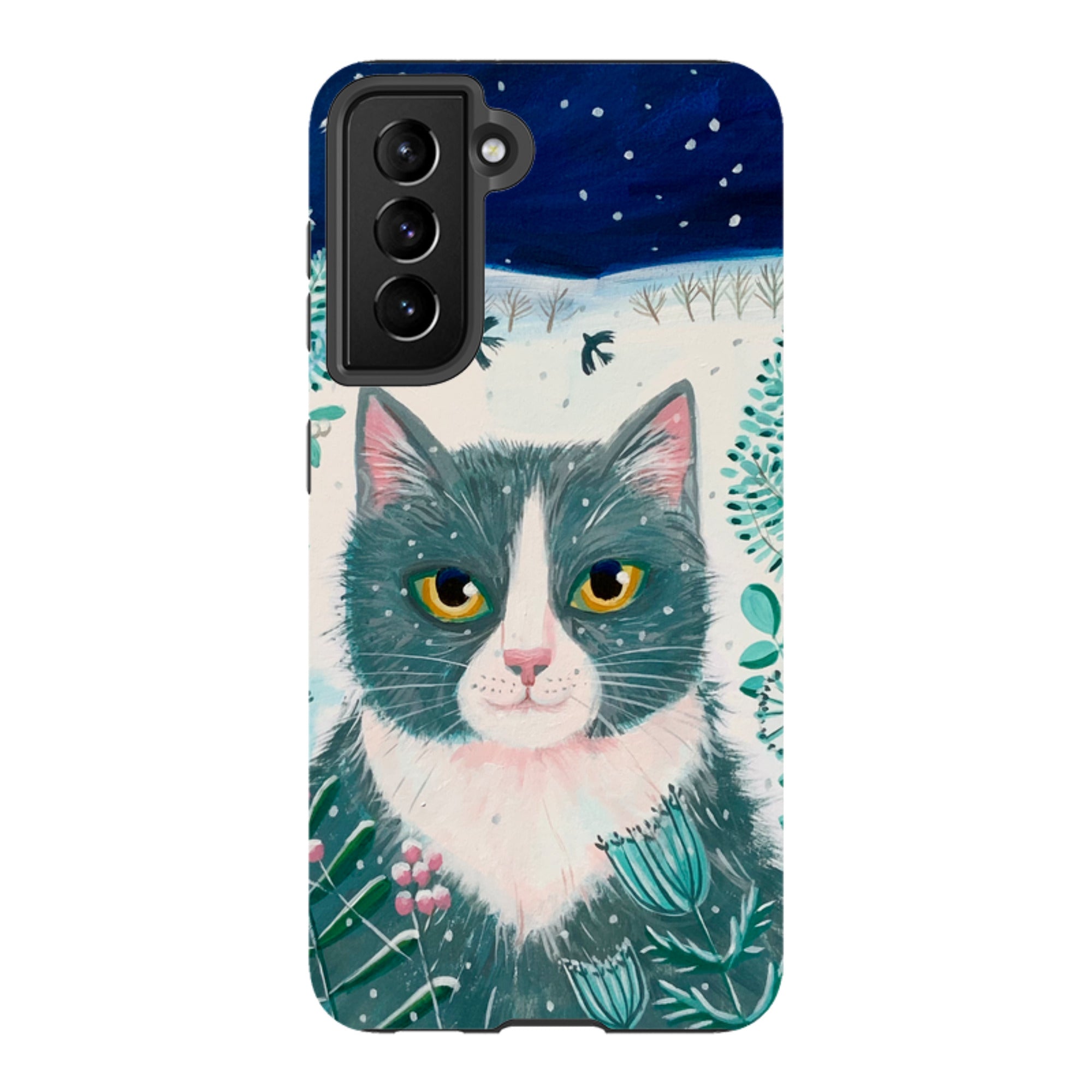 Samsung Tough Case - Xmas Cat By Mary Stubberfield