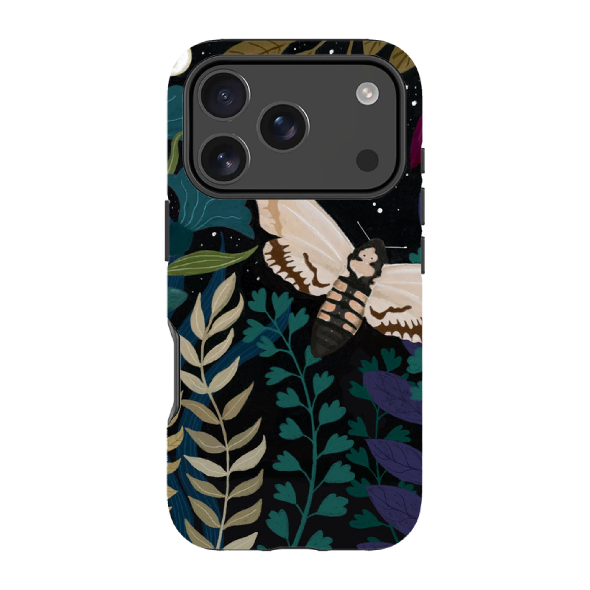 iPhone Tough Case - Midnight Moths By Bex Parkin