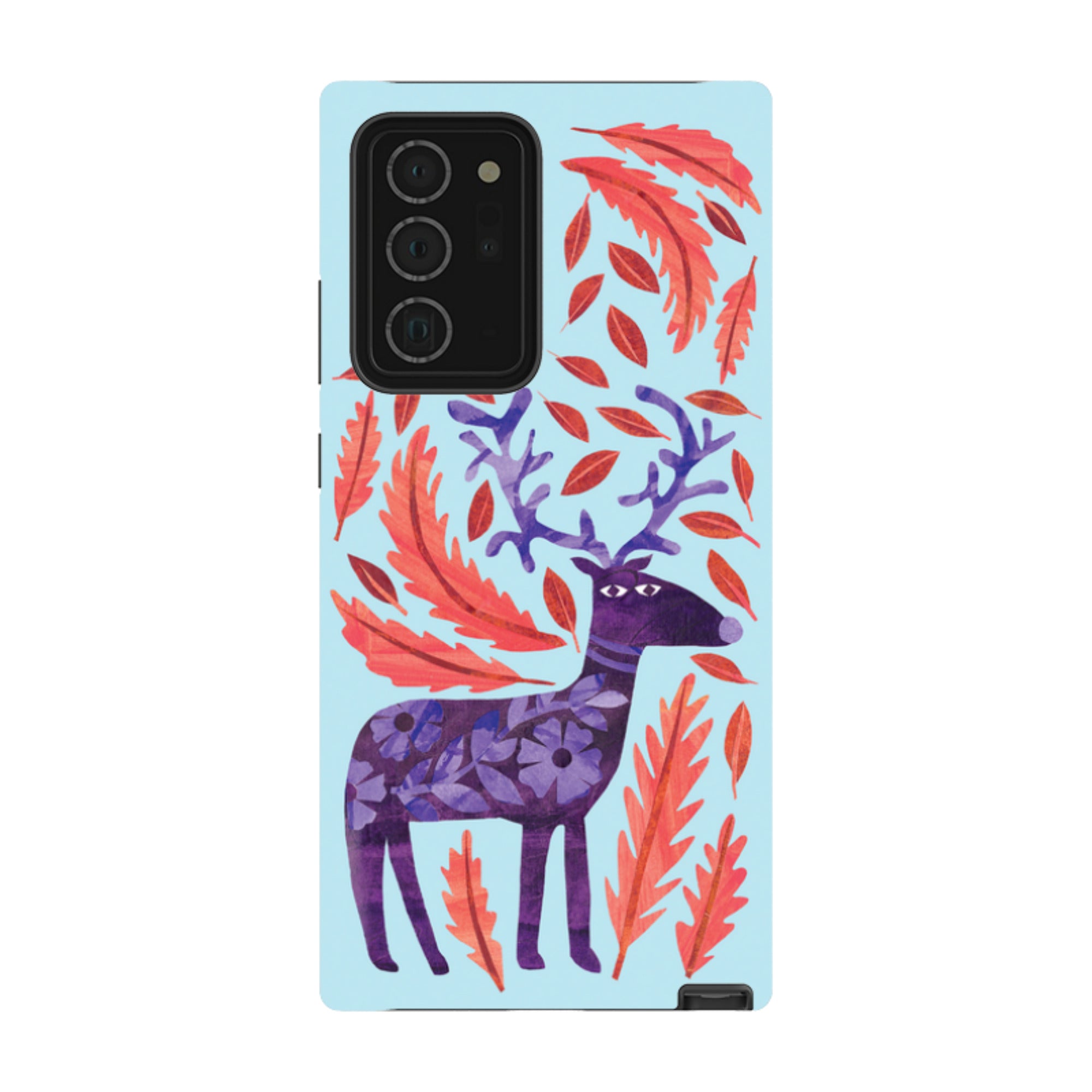Samsung Tough Case - Purple Reindeer By Tracey English