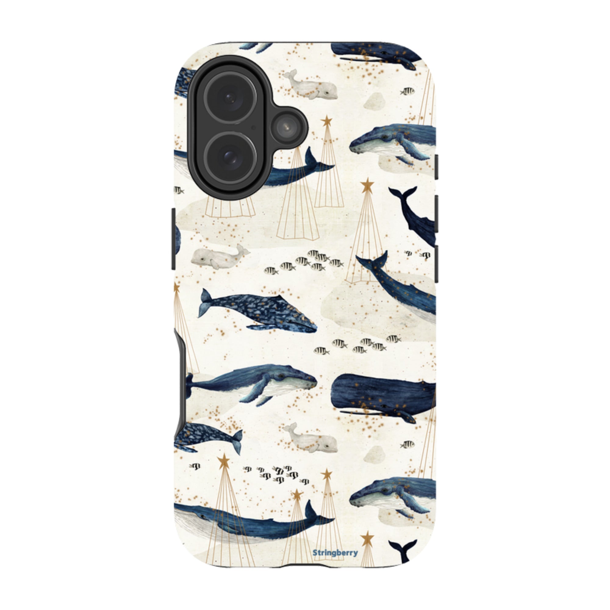 iPhone MagSafe Tough Case - Christmas Whale III By Katherine Quinn